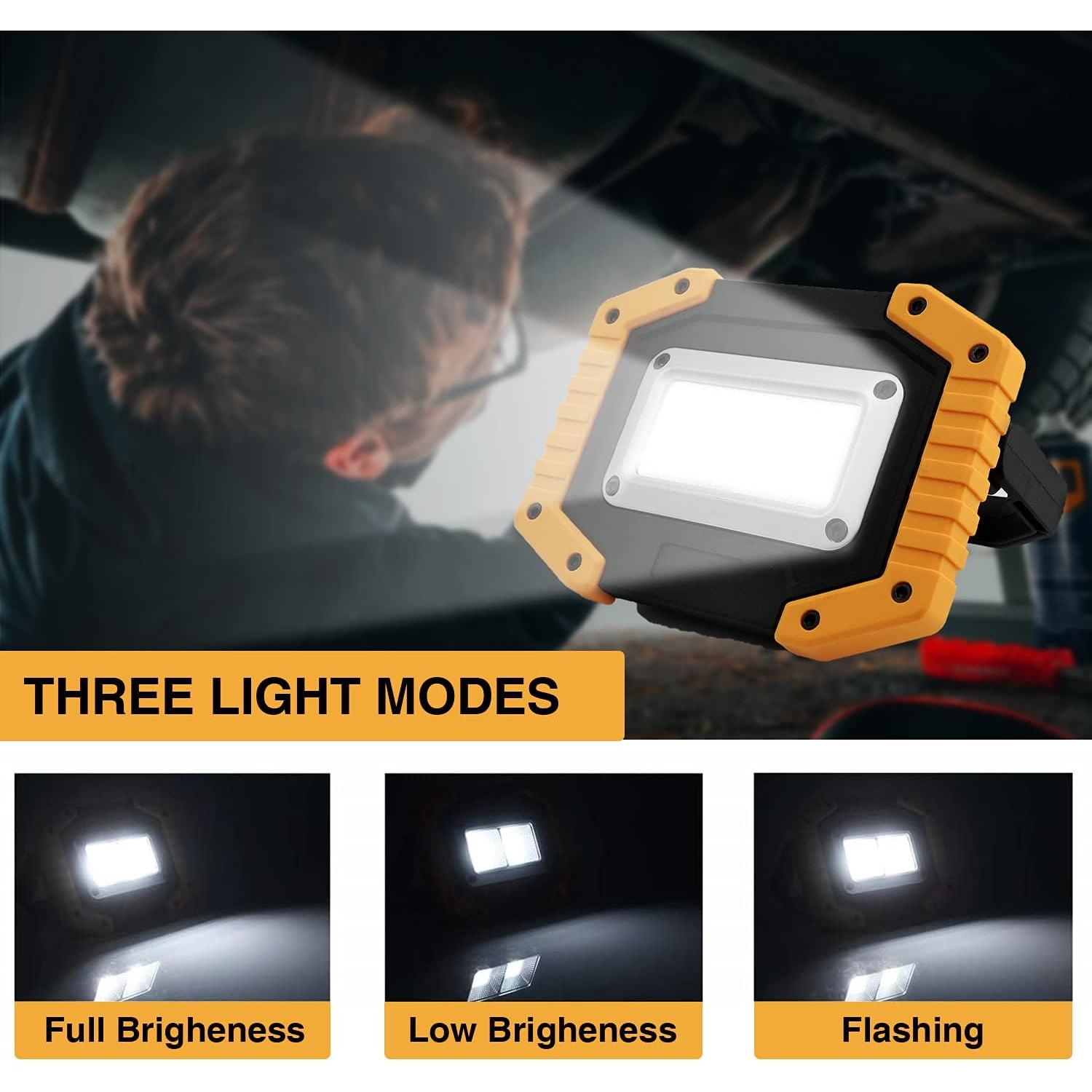 Luz de Trabajo LED Tekstap 30W 2000LM Recargable IP65