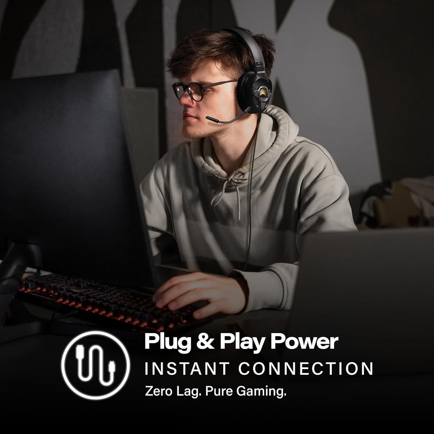 Auriculares de Juego Meters M-LEVEL-UP Carbono 7.1 RGB USB