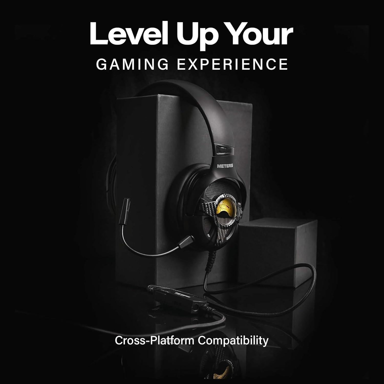 Auriculares de Juego Meters M-LEVEL-UP Carbono 7.1 RGB USB