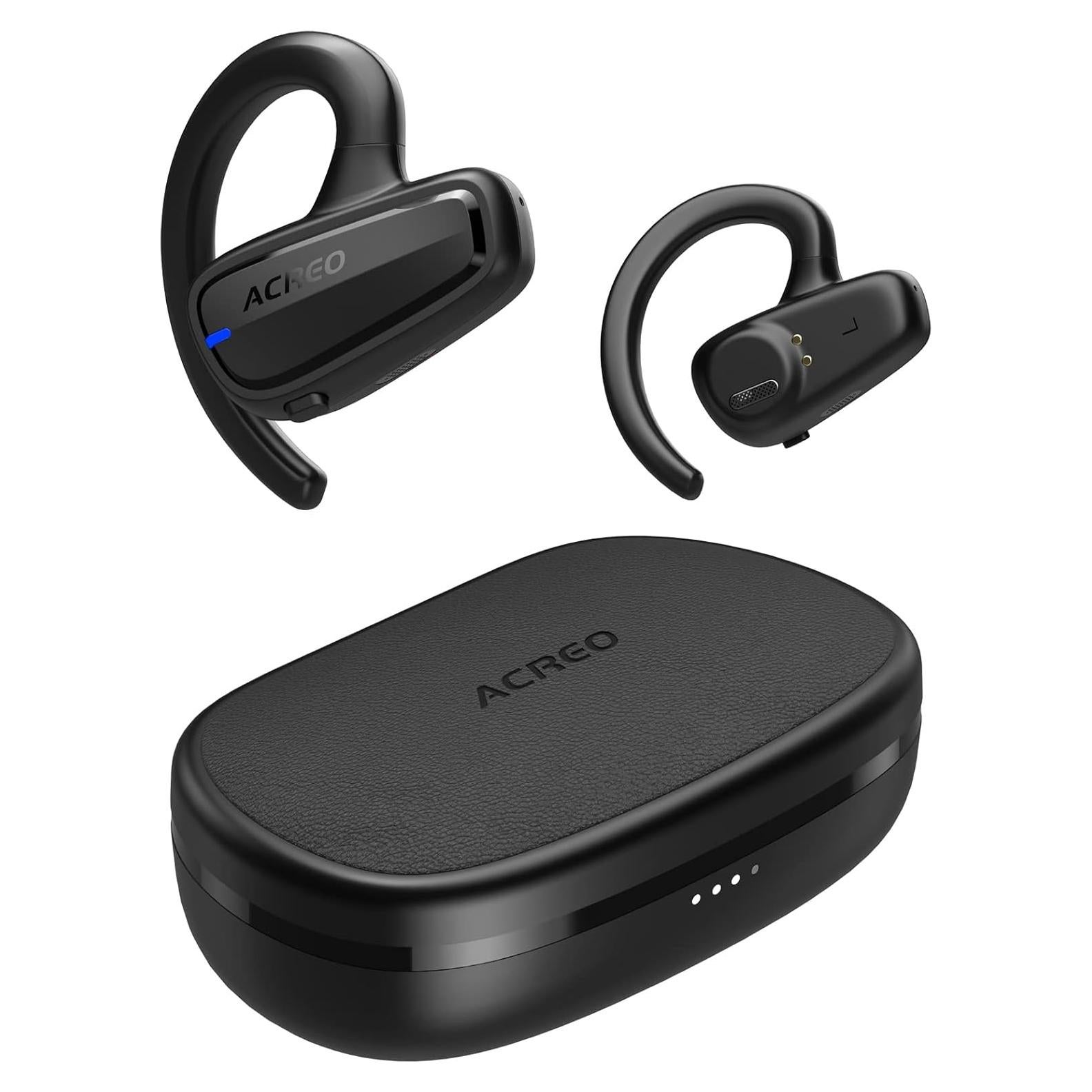 Auriculares Inalámbricos ACREO OpenBuds Negro IPX7 18h