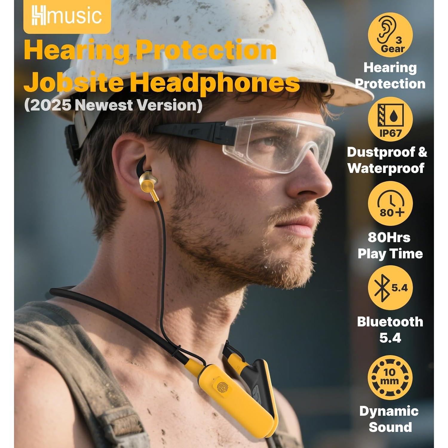 Auriculares Bluetooth Hmusic H23Pro Diadema IPX7 80h Batería