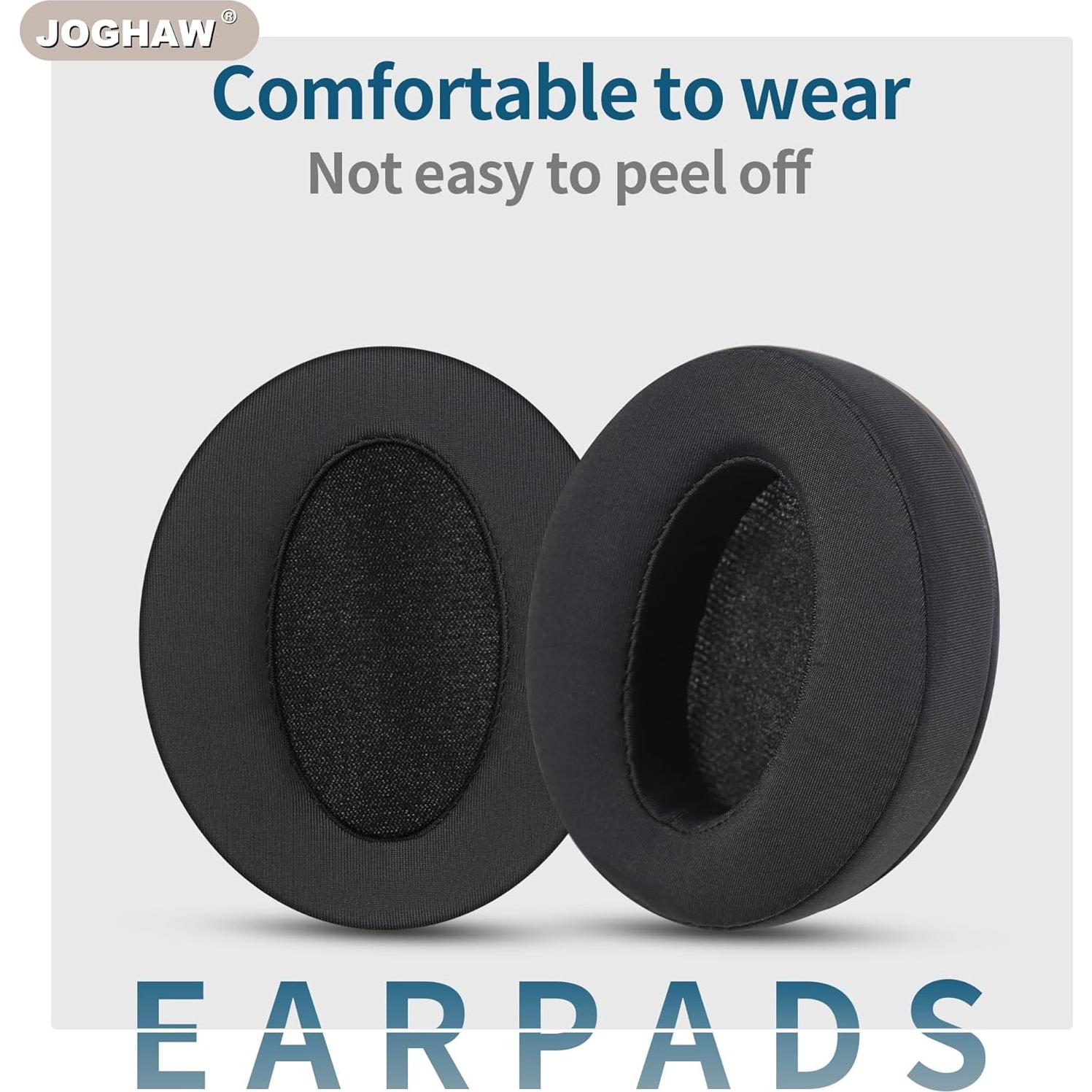 Almohadillas de Reemplazo Joghaw para Auriculares Sennheiser HD4.30/HD350BT - Tela de Seda Fría, Espuma de Memoria