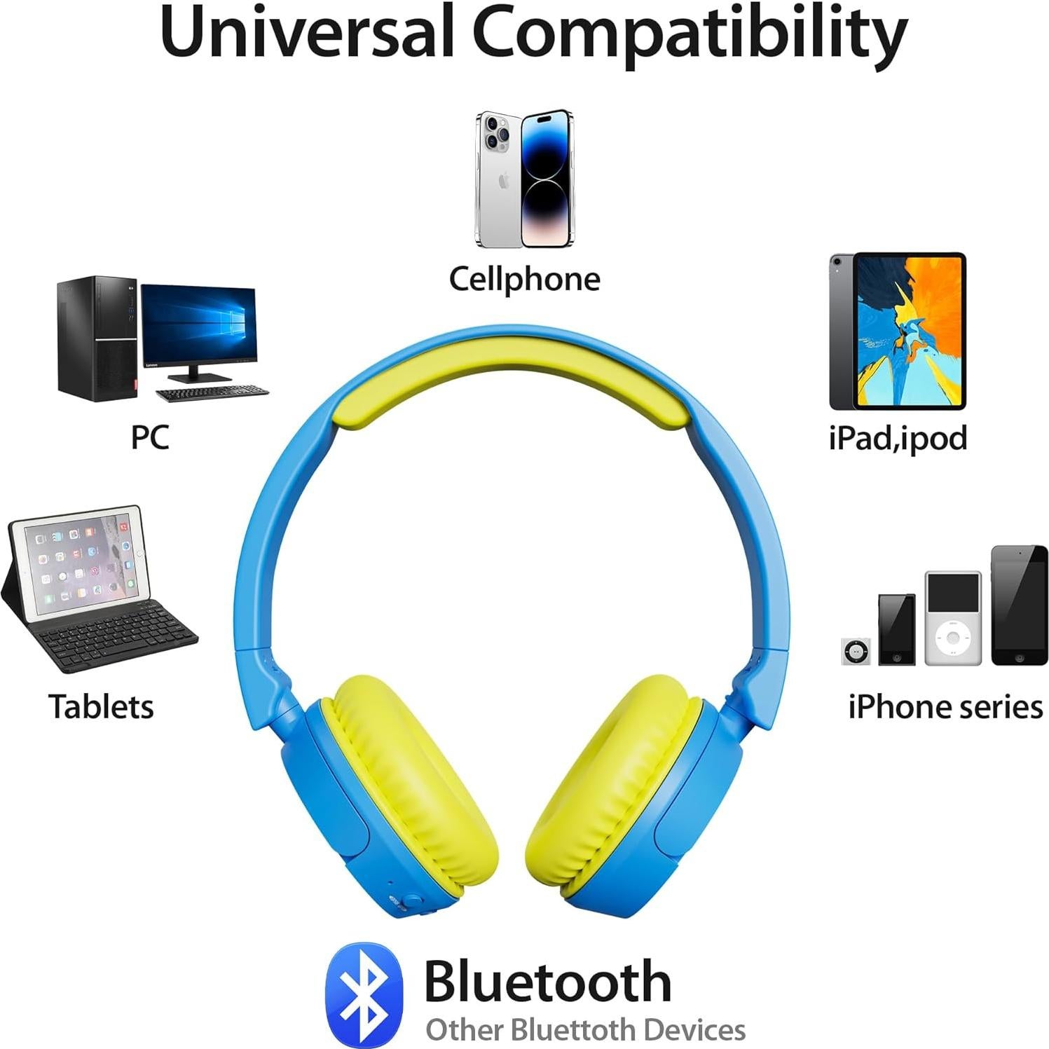 Auriculares Inalámbricos Contixo KB-5 para Niños - 85dB