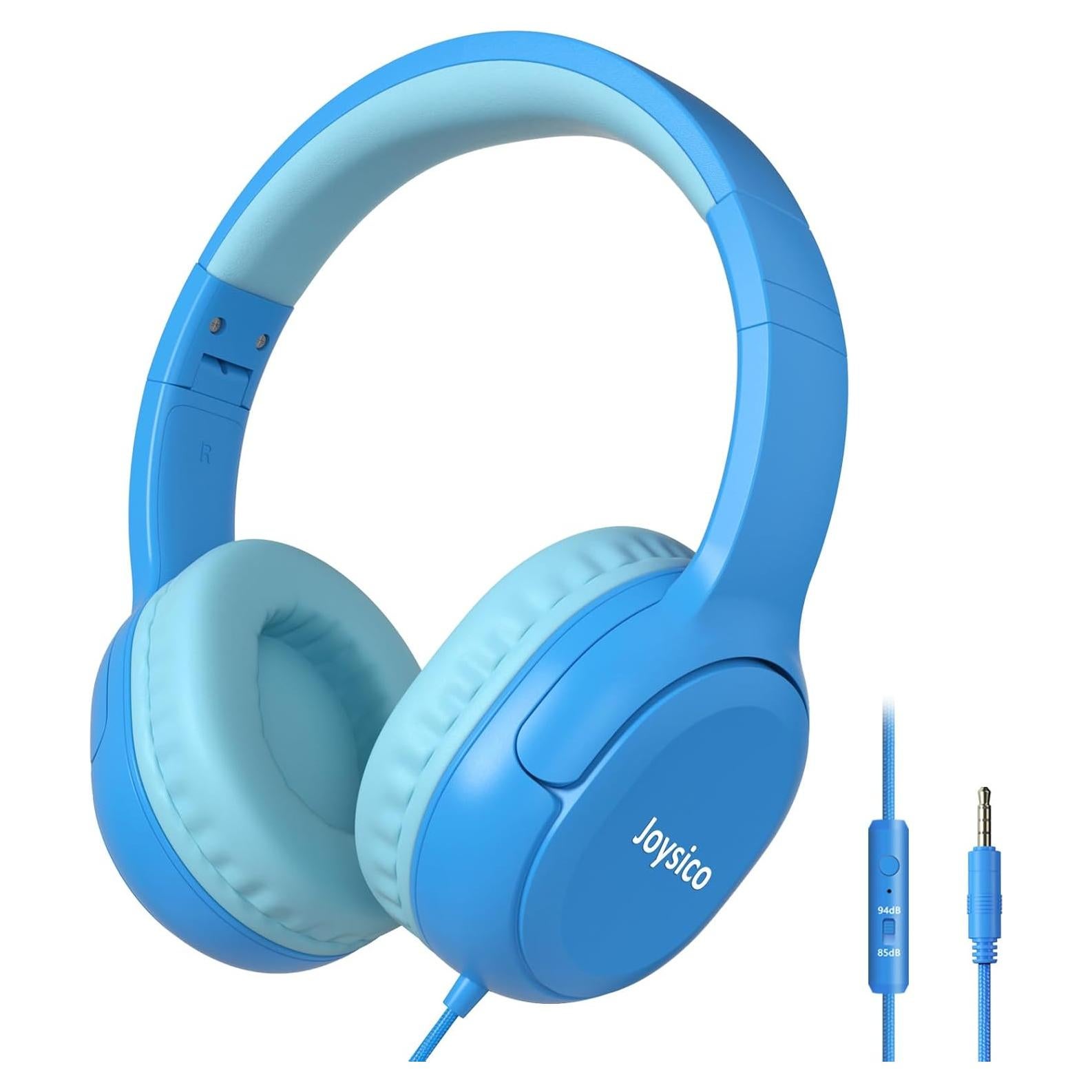 Auriculares Joysico YO1 para Niños con Micrófono Azul 85dB