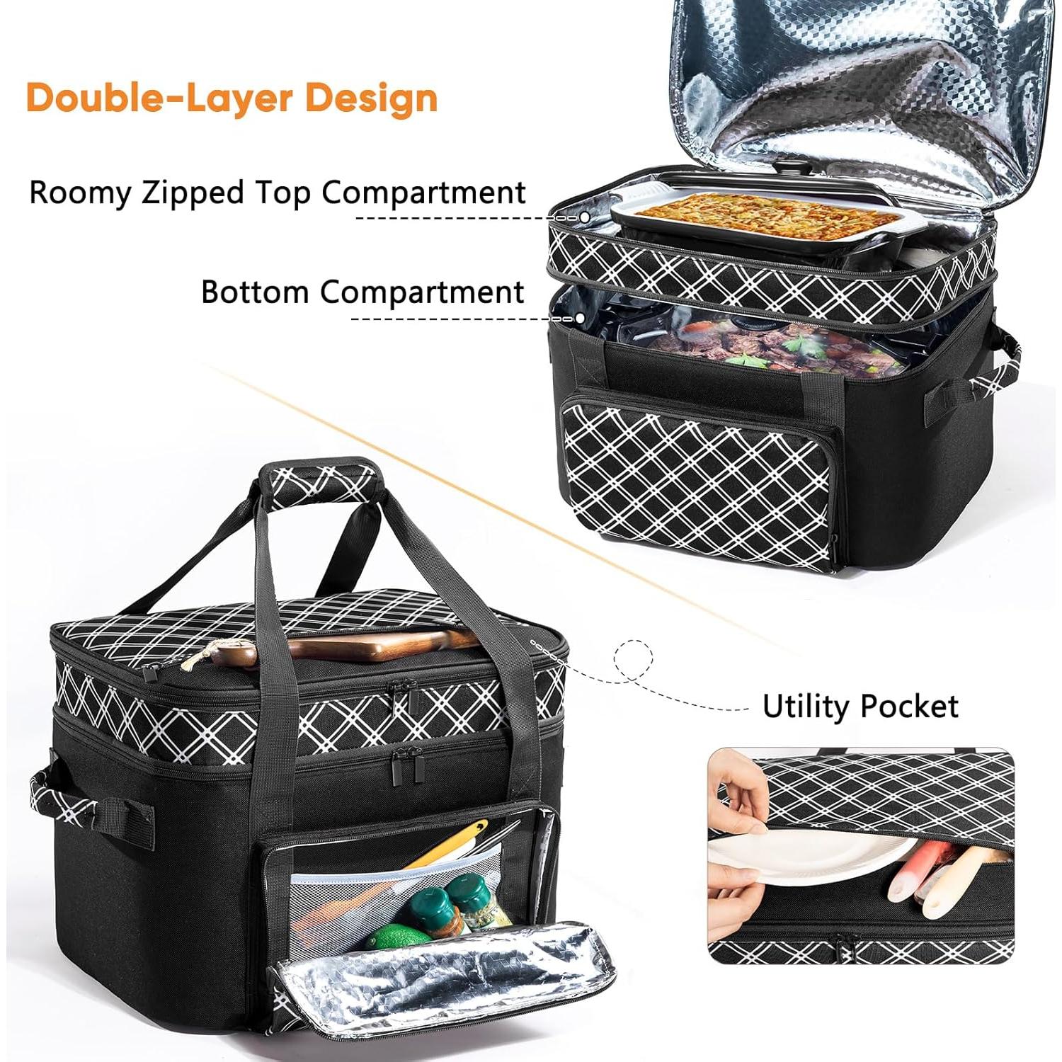 Bolsa de Transporte para Olla de Cocción Lenta 6-8 Qt - Aislada