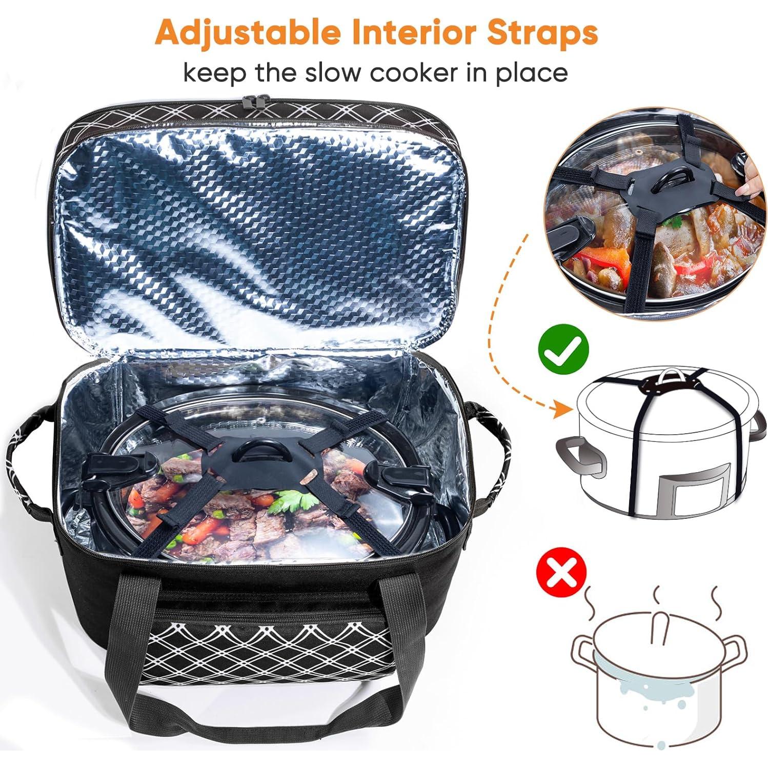 Bolsa de Transporte para Olla de Cocción Lenta 6-8 Qt - Aislada