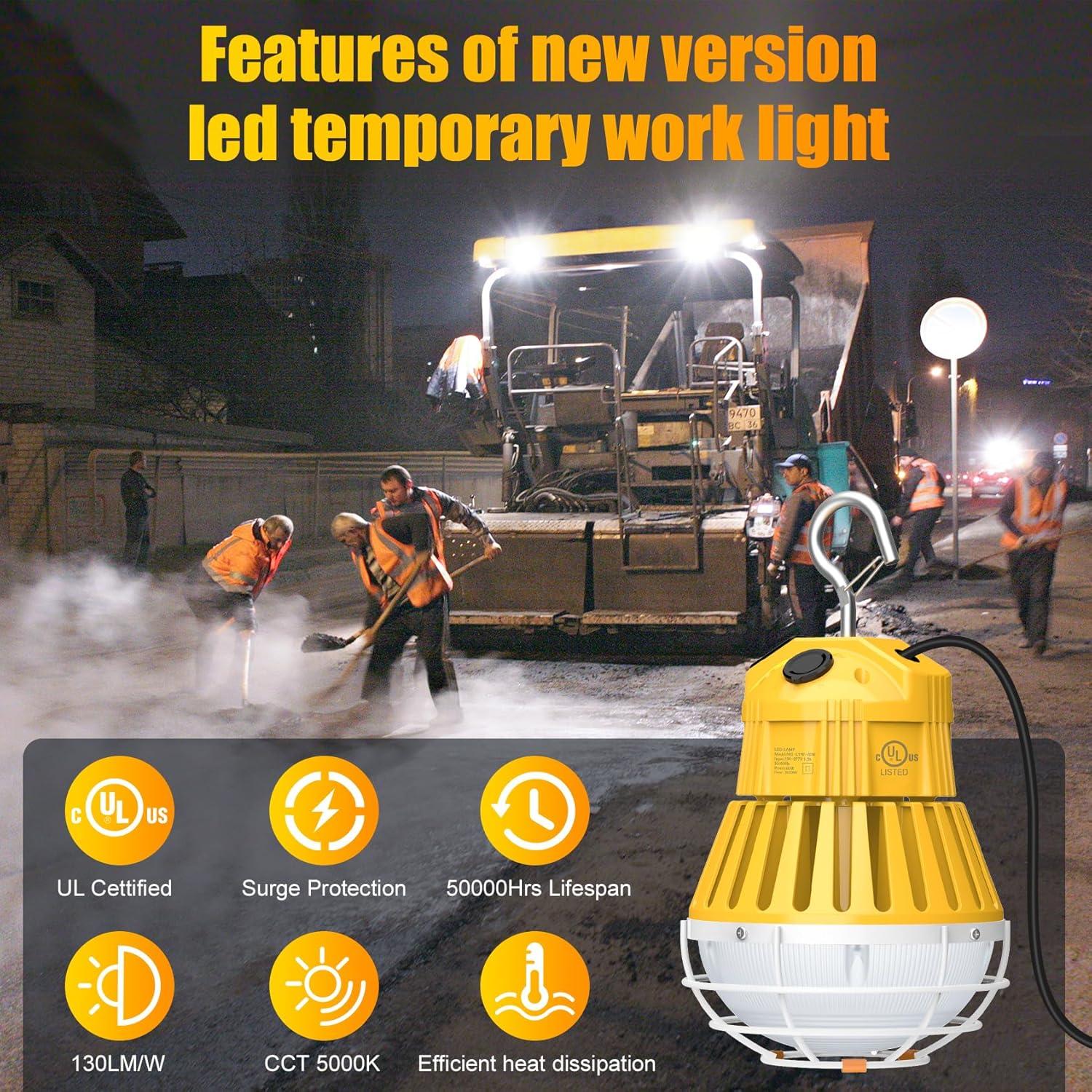 Luz de Trabajo LED KINSNG 60W 5000K 8400LM Enlazable