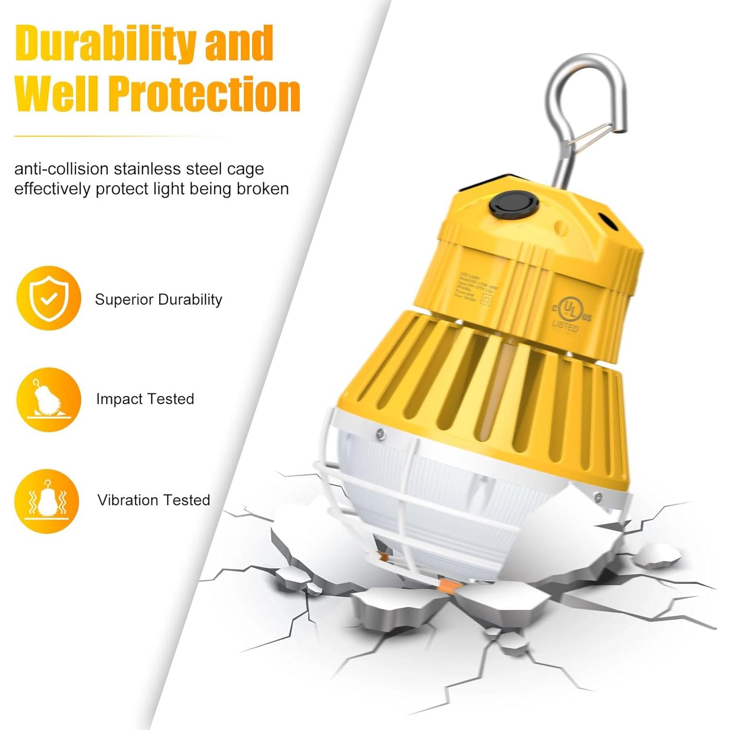 Luz de Trabajo LED KINSNG 60W 5000K 8400LM Enlazable