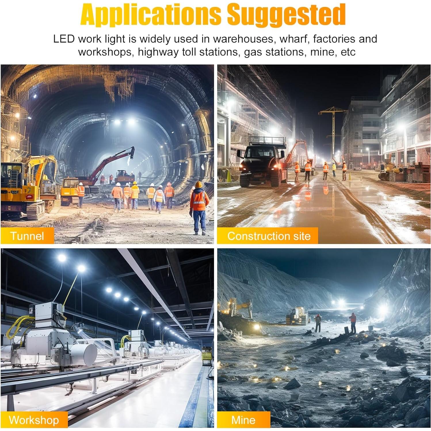 Luz de Trabajo LED KINSNG 60W 5000K 8400LM Enlazable