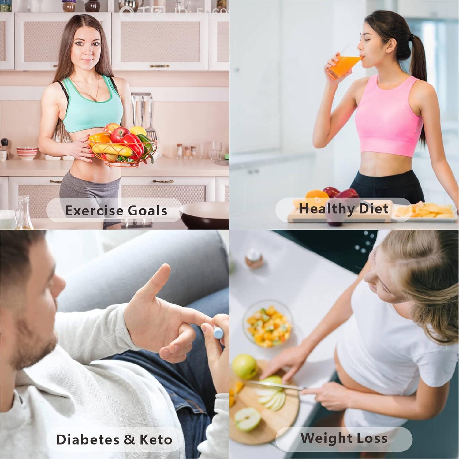 Báscula Digital de Cocina UNIWEIGH 3kg con Calculadora Nutricional