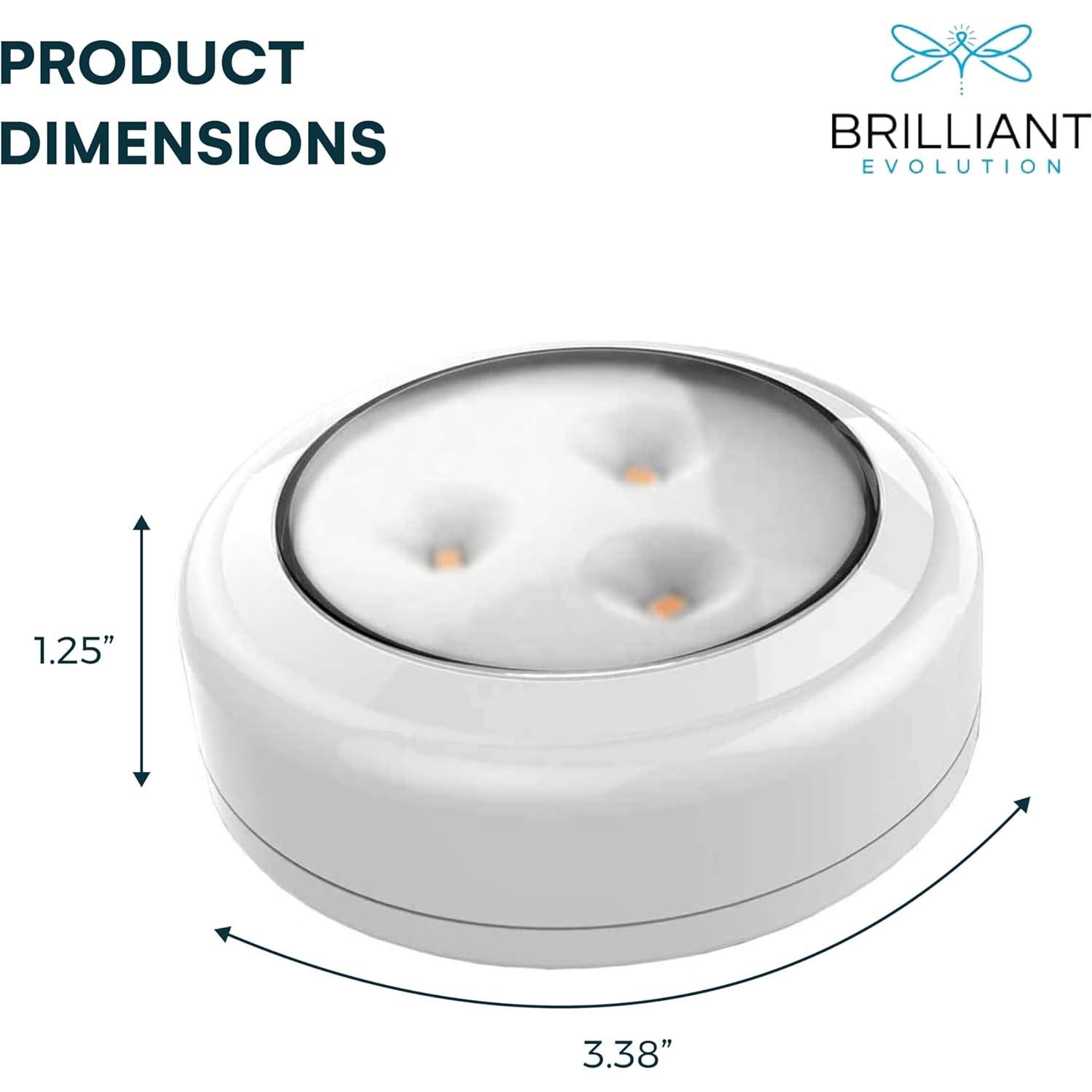 Brilliant Evolution 6 Luces LED Adhesivas con Control Remoto