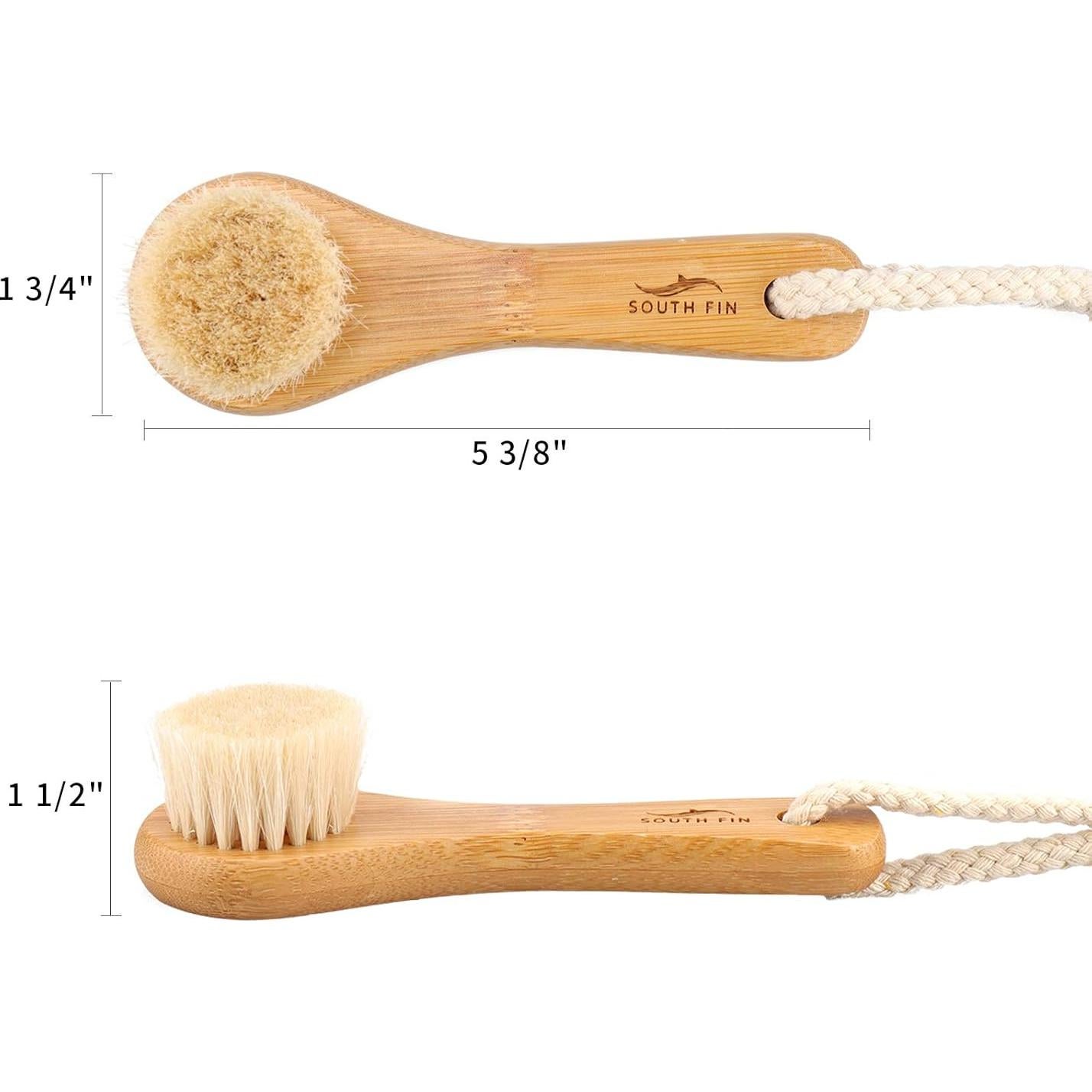 Cepillo Facial Exfoliador Blue Zoo de Cerda de Caballo 13.7cm