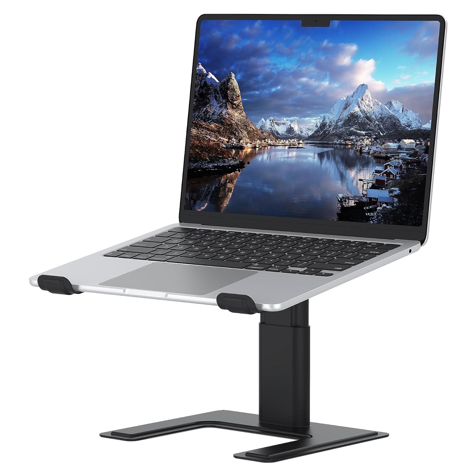 Soporte para Laptop ALASHI Ajustable Ergonómico Negro 10-17.3"