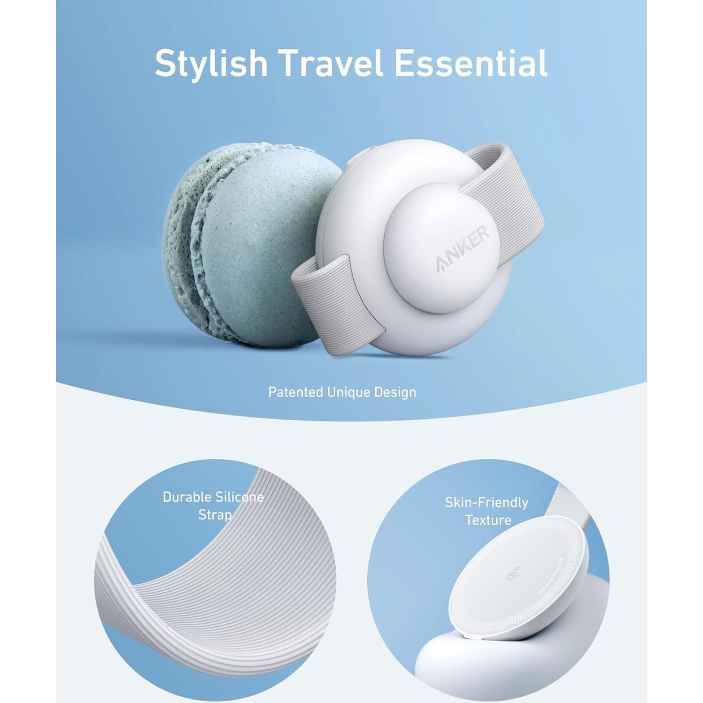 Cargador Inalámbrico 3-en-1 Anker MagGo para iPhone 15W