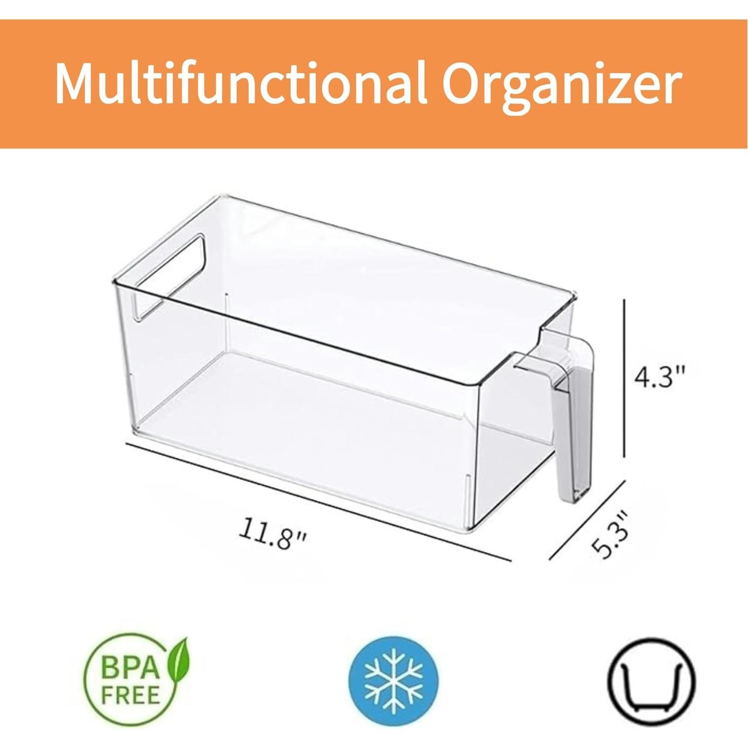 Organizadores de Refrigerador Vacane 2 Pack con Mango de Silicona
