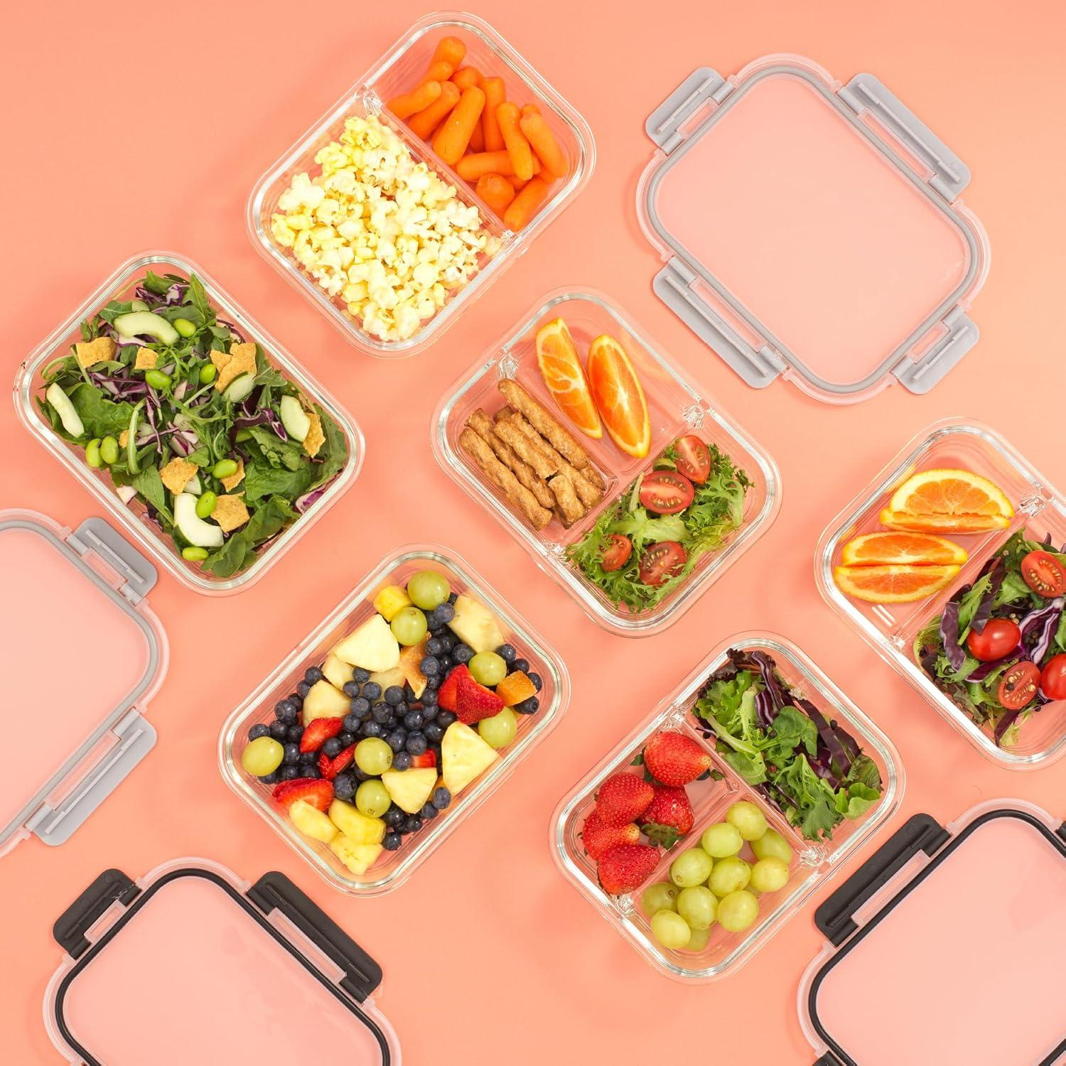 Contenedores de Almacenamiento de Alimentos JoyJolt 5 Piezas 1.04L