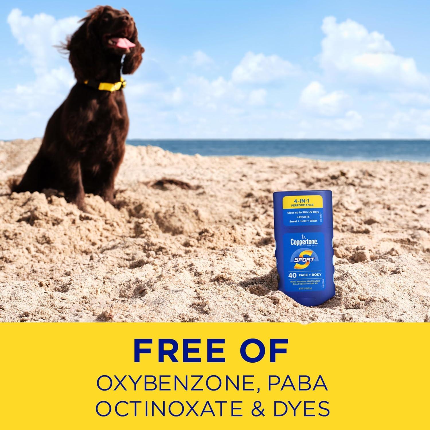 Stick Protector Solar Coppertone Sport SPF 40 42.5g Resistente Agua