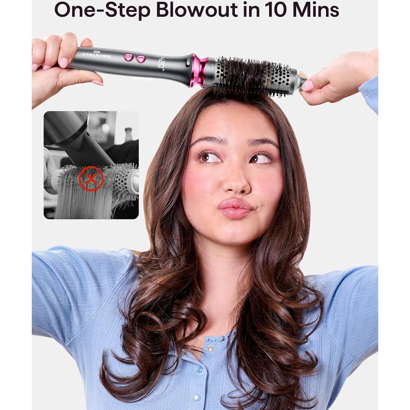 Cepillo Térmico Wavytalk Heatwave Pro 3.81 cm Gris Oscuro