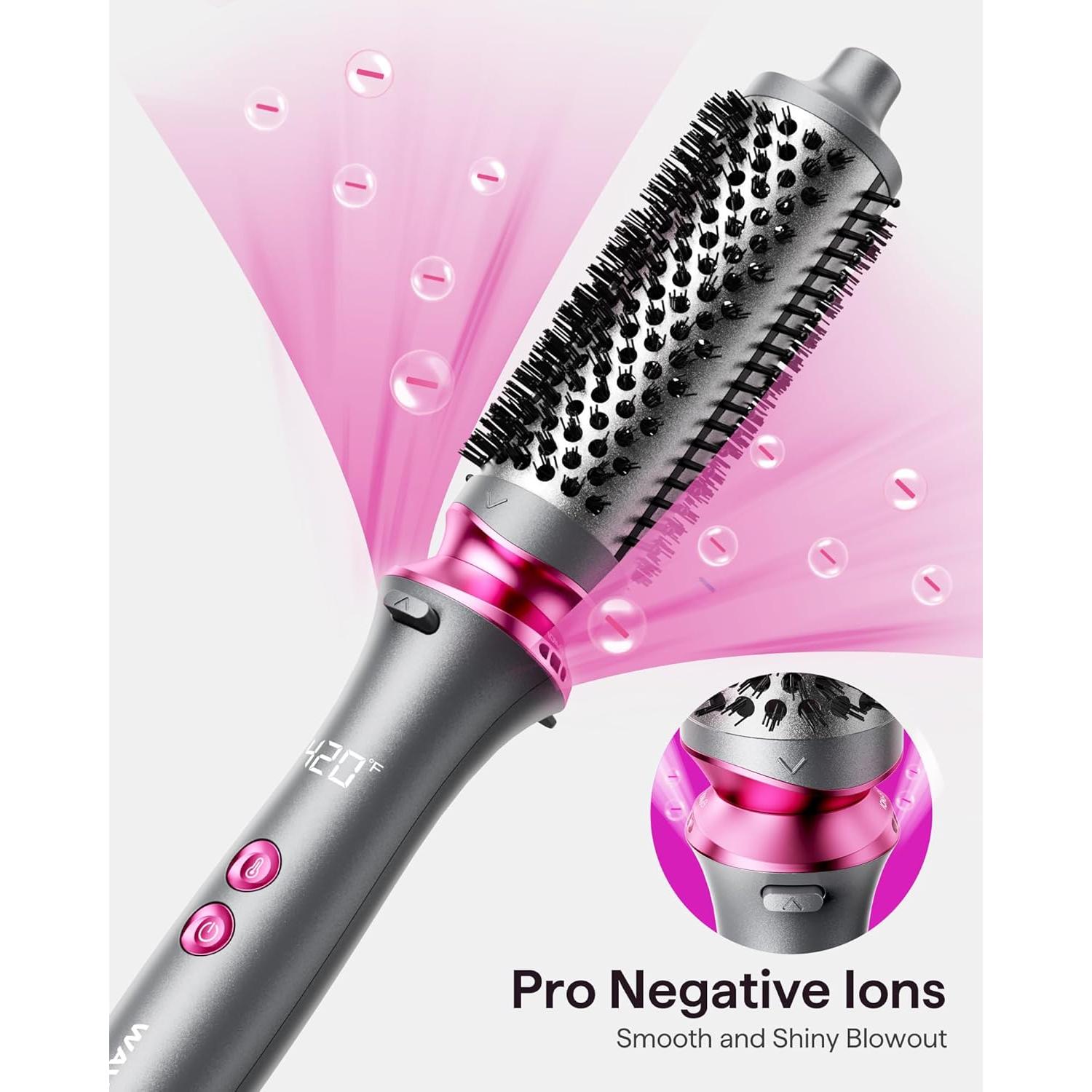 Cepillo Térmico Wavytalk Heatwave Pro 3.81 cm Gris Oscuro