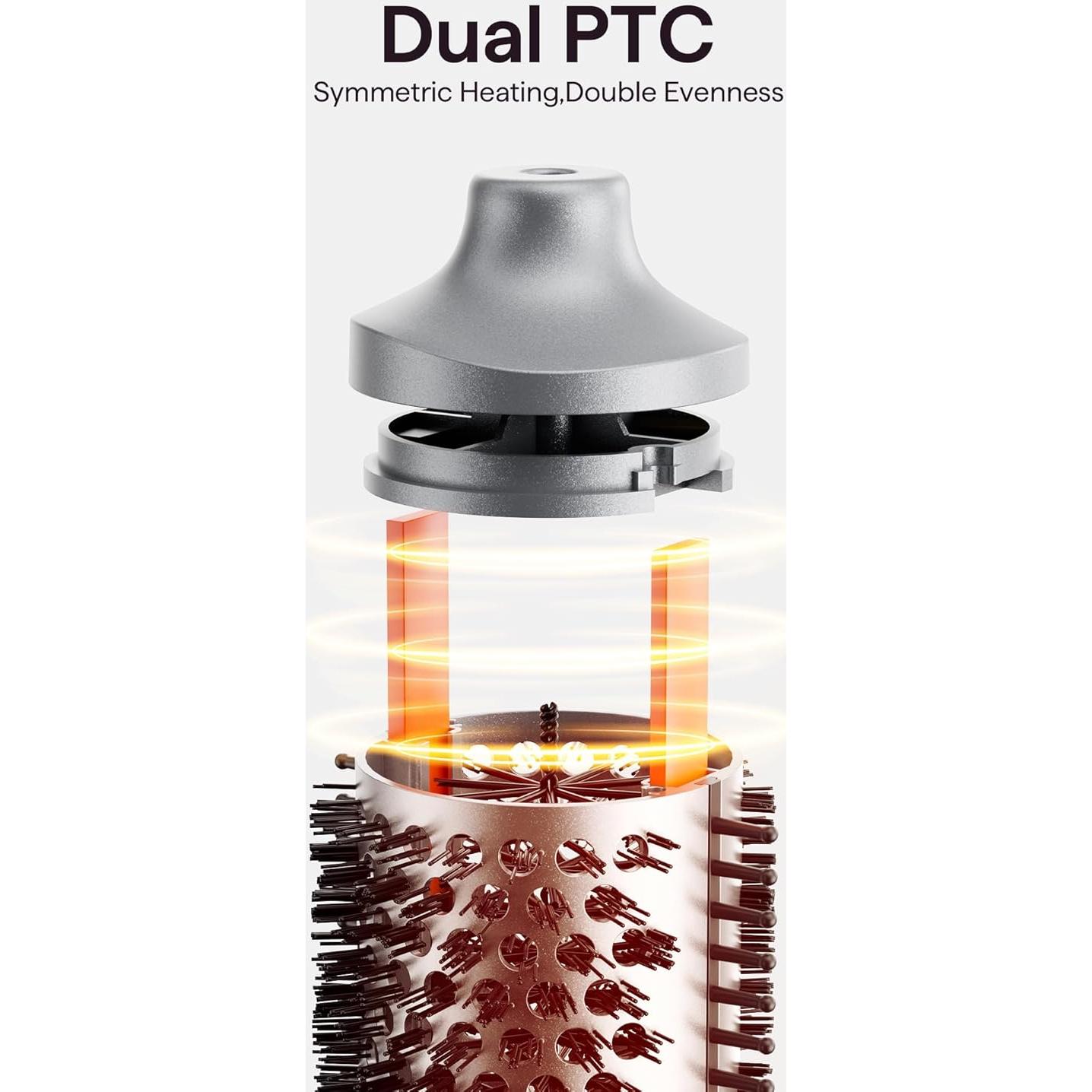 Cepillo Térmico Wavytalk Heatwave Pro 3.81 cm Gris Oscuro