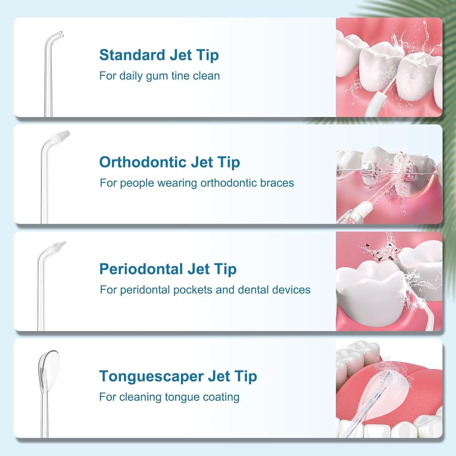 Irrigador Oral Portátil Caredite MS18 Negro, Recargable IPX7