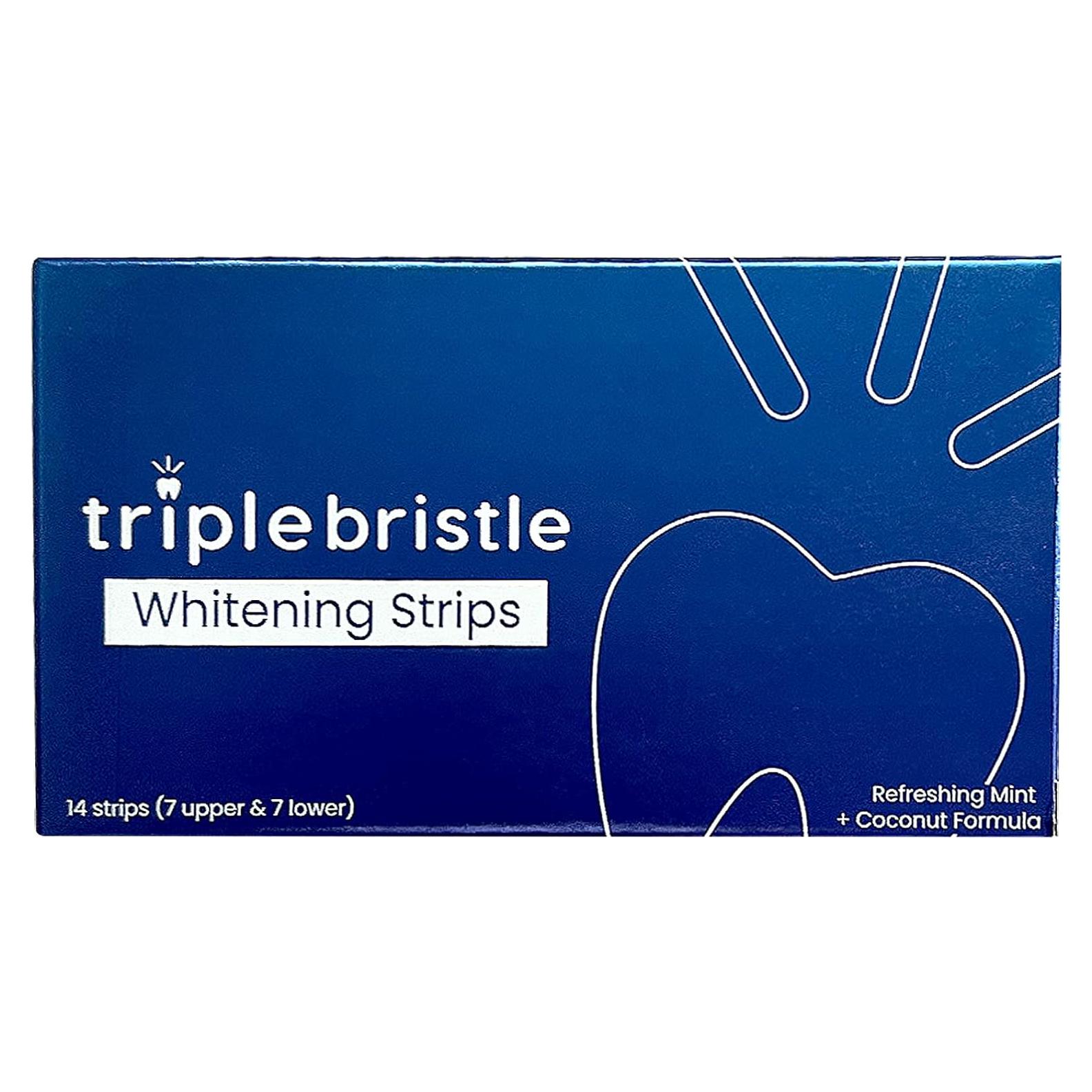 Tiras Blanqueadoras Triple Bristle para Dientes Sensibles - 14 Unidades