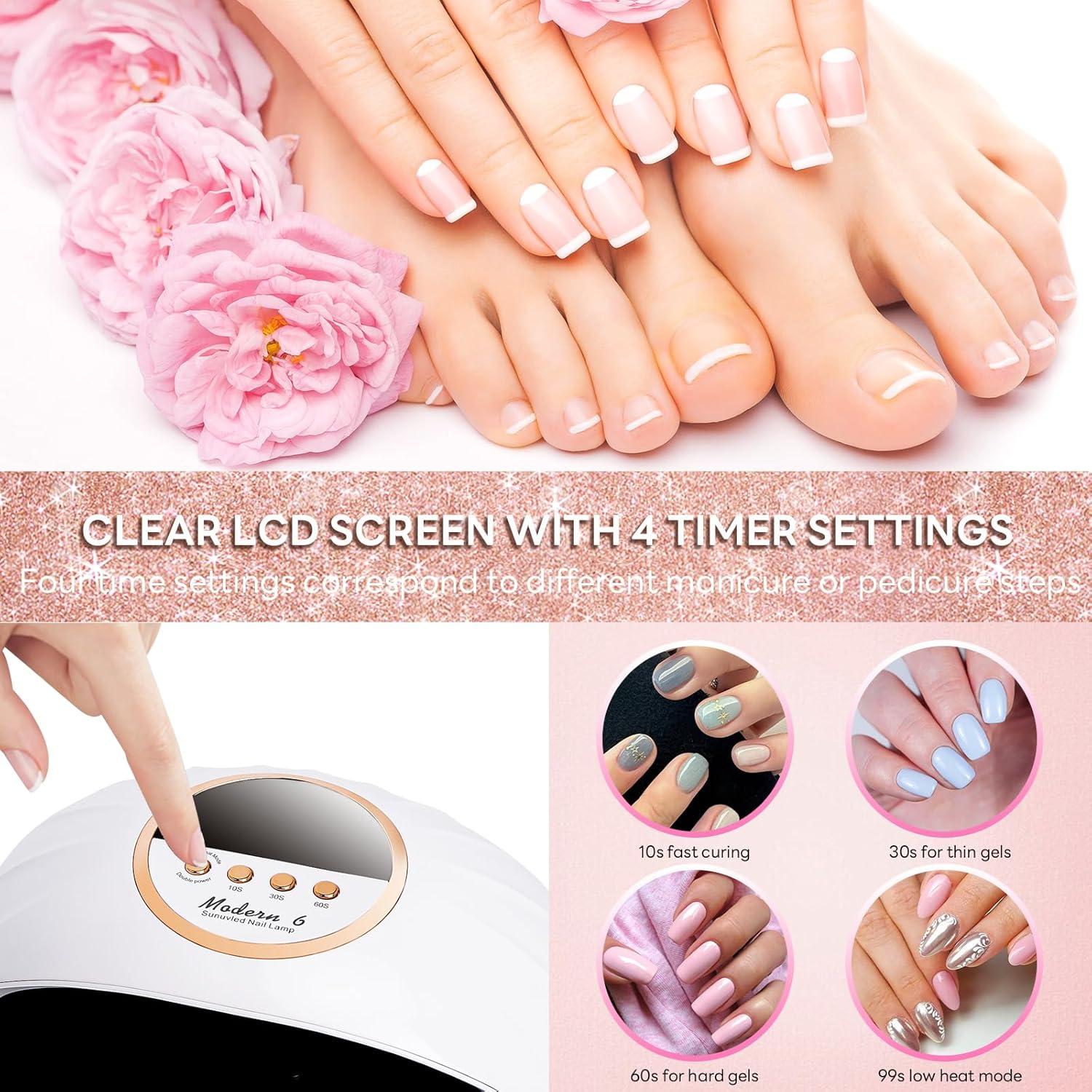 Lámpara UV LED Profesional HeerMua 268W para Uñas en Gel