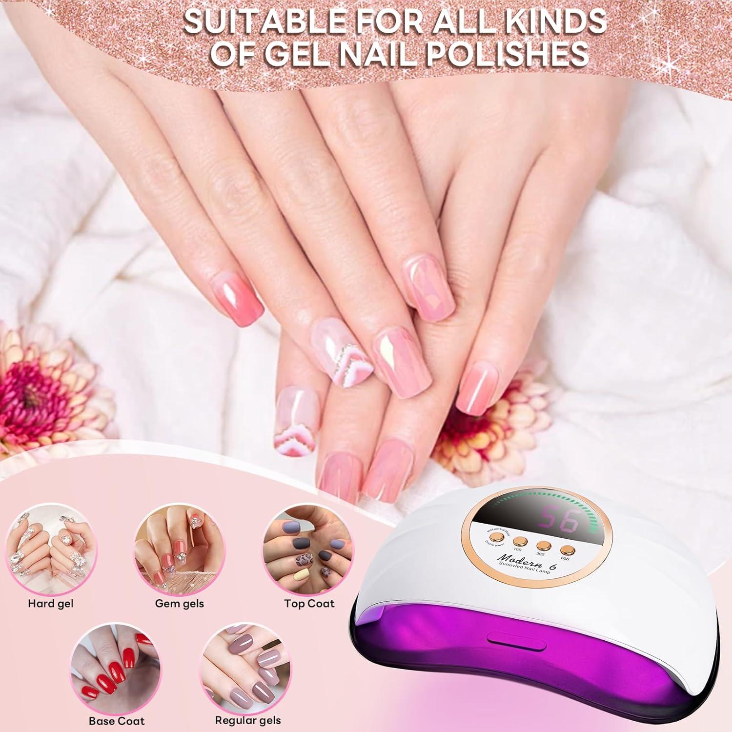 Lámpara UV LED Profesional HeerMua 268W para Uñas en Gel