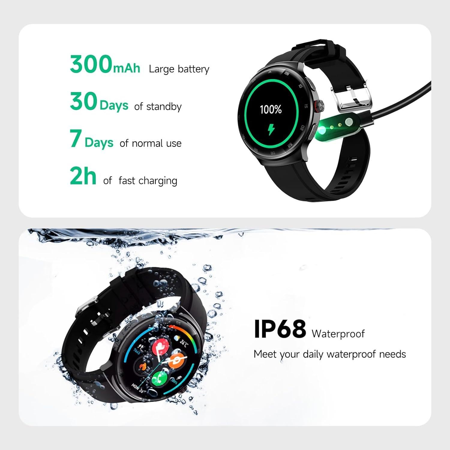 Reloj Inteligente MOLOURK P30 1.43" AMOLED Fitness IP68