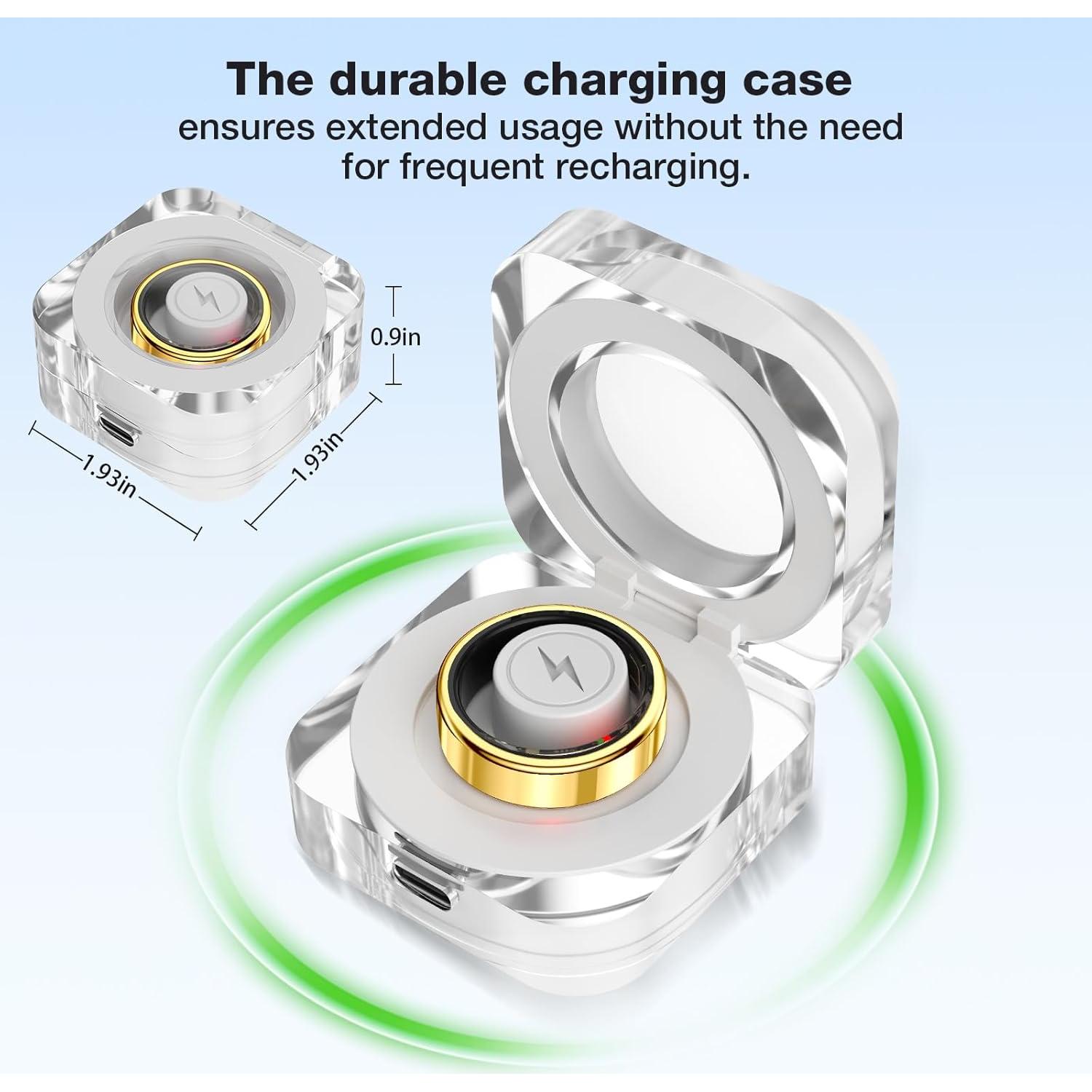 Anillo Inteligente de Salud Oro 8 - Monitoreo Sueño y Frecuencia Cardíaca