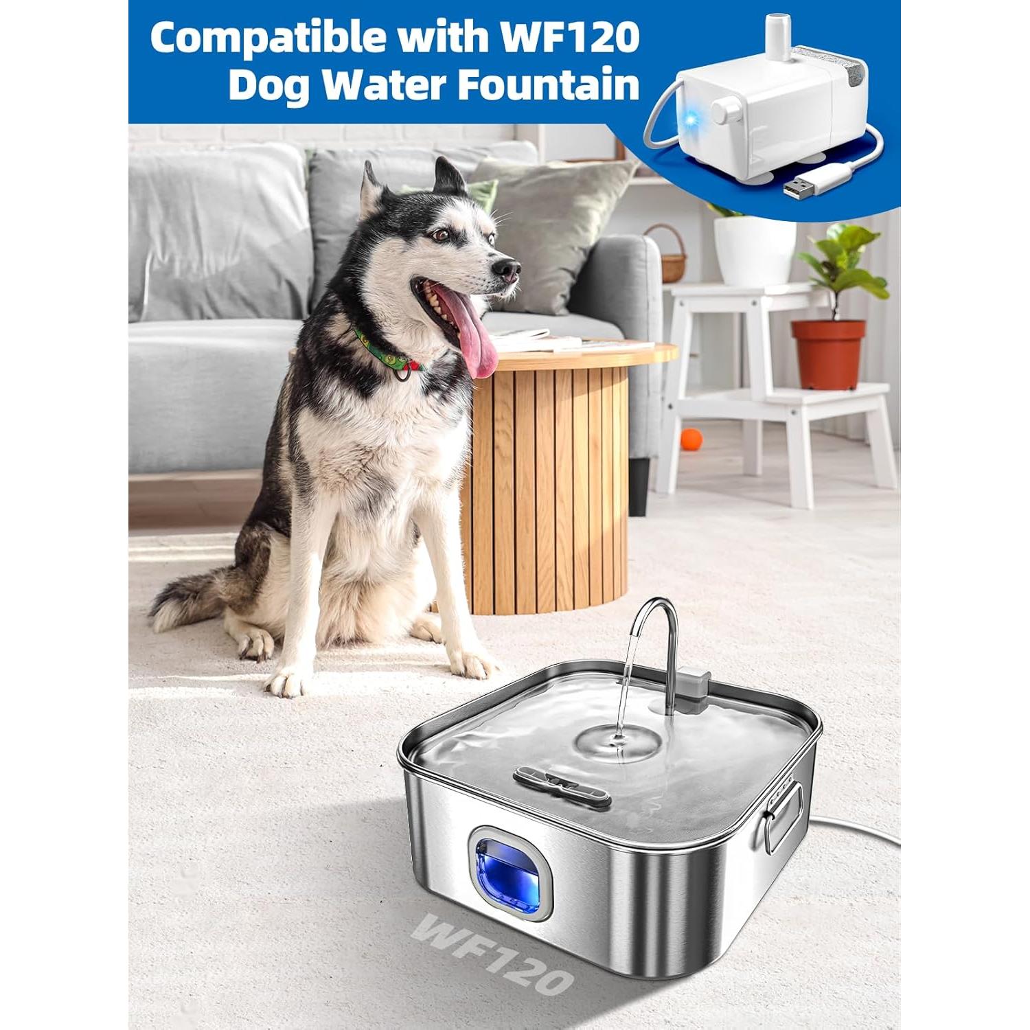 Fuente de Agua para Perros MAILOFY WF120 12L Acero Inoxidable