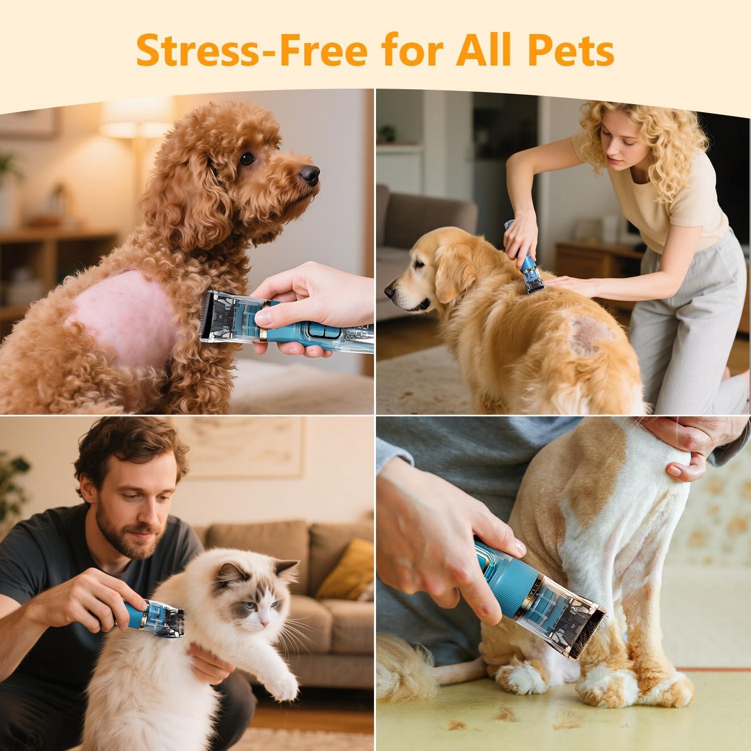 Cortadora Inalámbrica de Perros ZelingHTL G7 Titanio 55dB