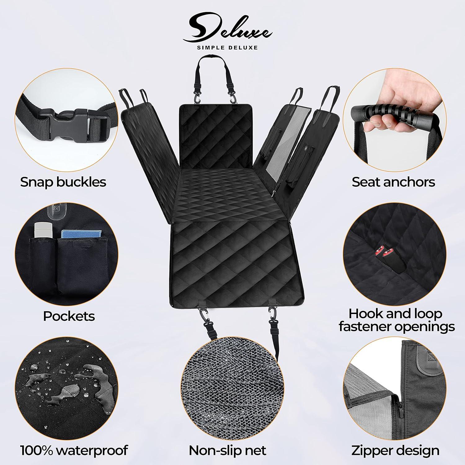 Cubierta de Asiento para Perros Simple Deluxe Estándar 137x147cm