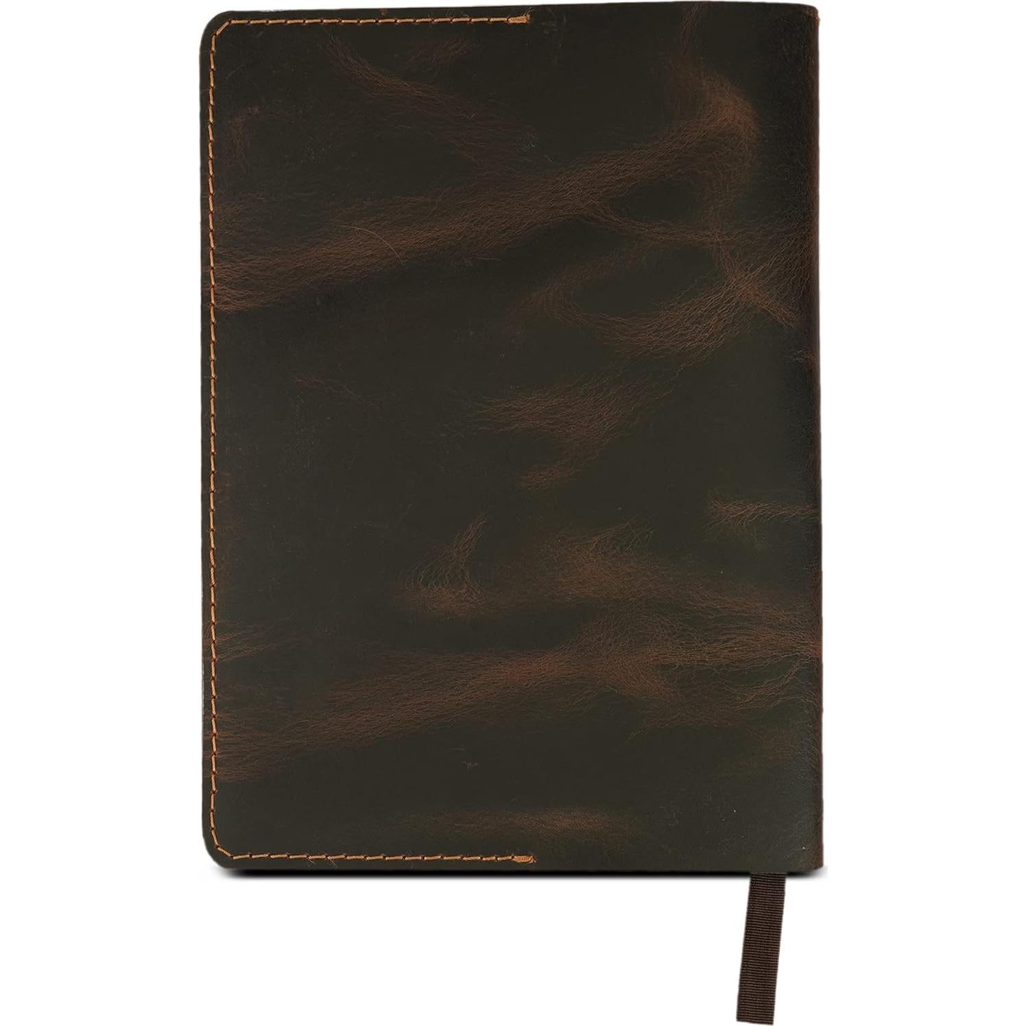 Cubierta de Diario de Cuero A5 TheAntiq Marrón Hecha a Mano