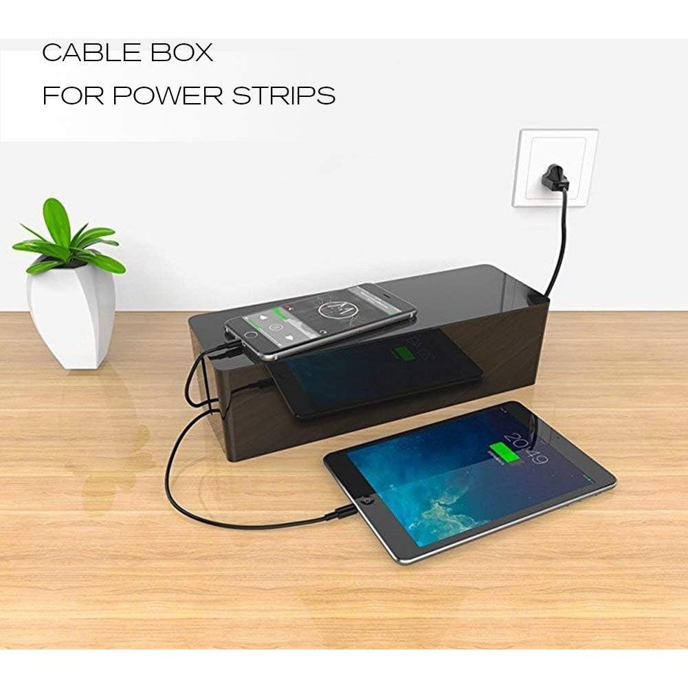 Caja de Gestión de Cables ShellKingdom CB100, 2 Conjuntos, Negro