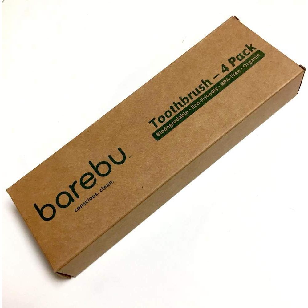 Set de Cepillos de Dientes de Bambú Barebu - Ecológicos y Biodegradables (Paquete de 8)