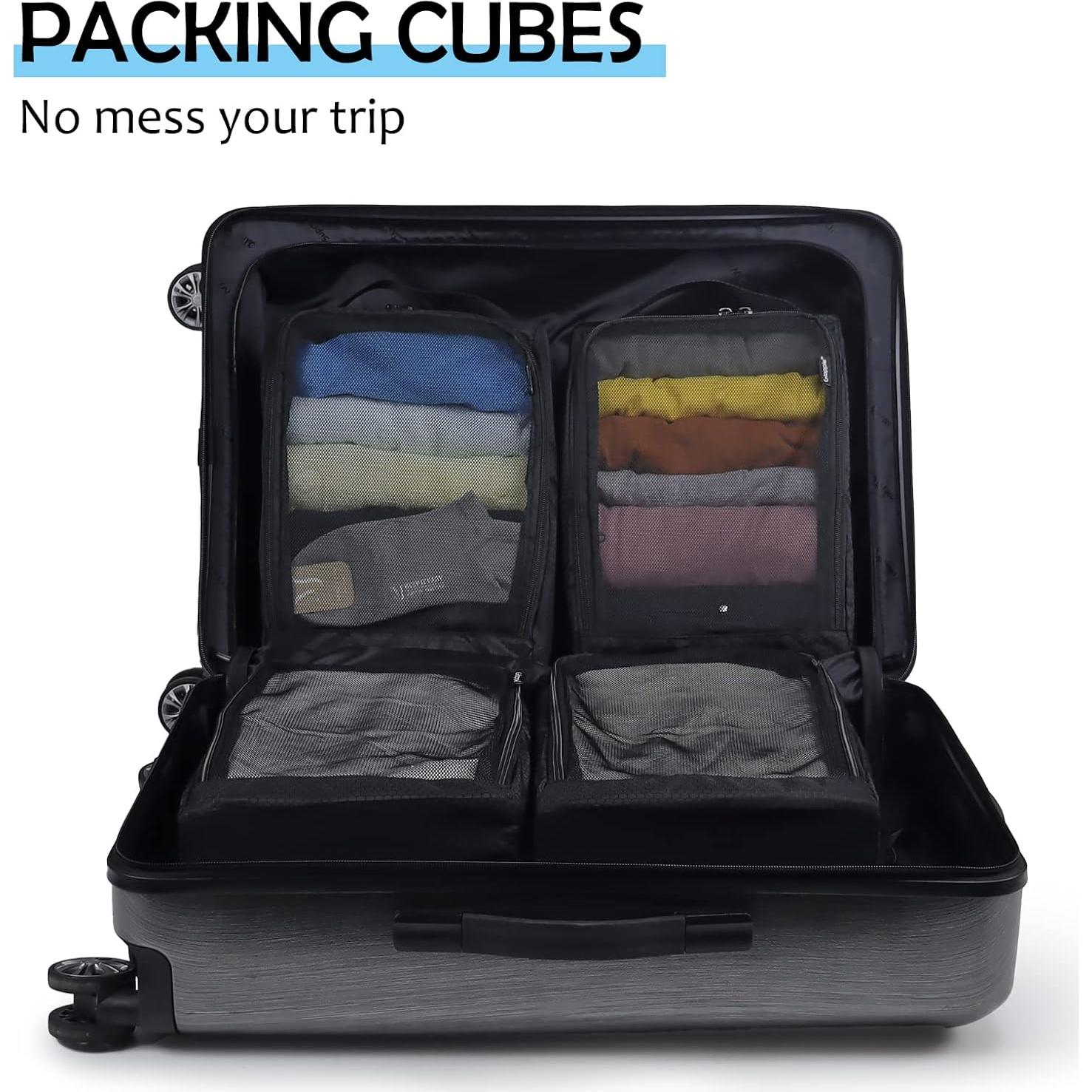 Cubos de Empaque Gloppie 4 Pack - Organizadores de Viaje