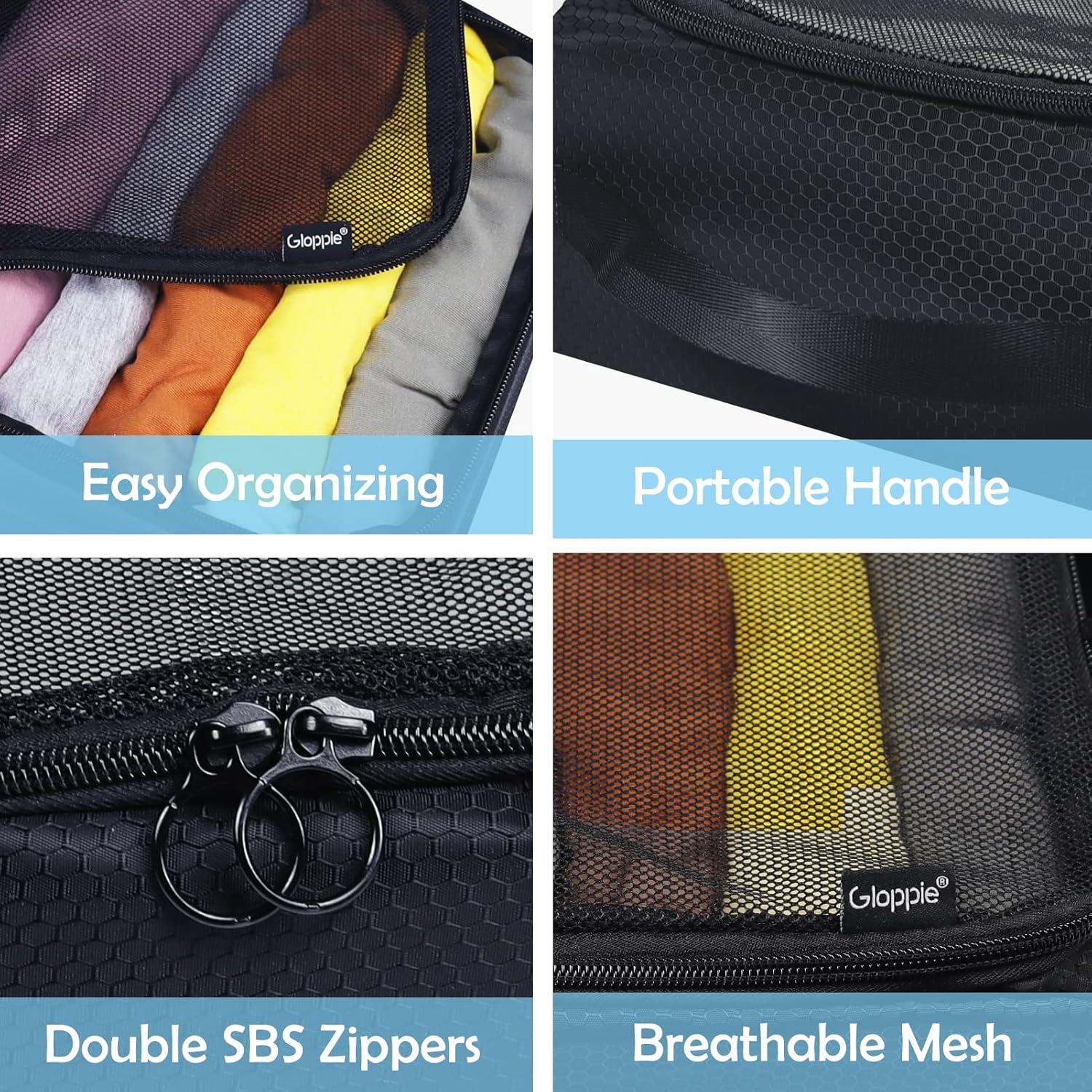 Cubos de Empaque Gloppie 4 Pack - Organizadores de Viaje