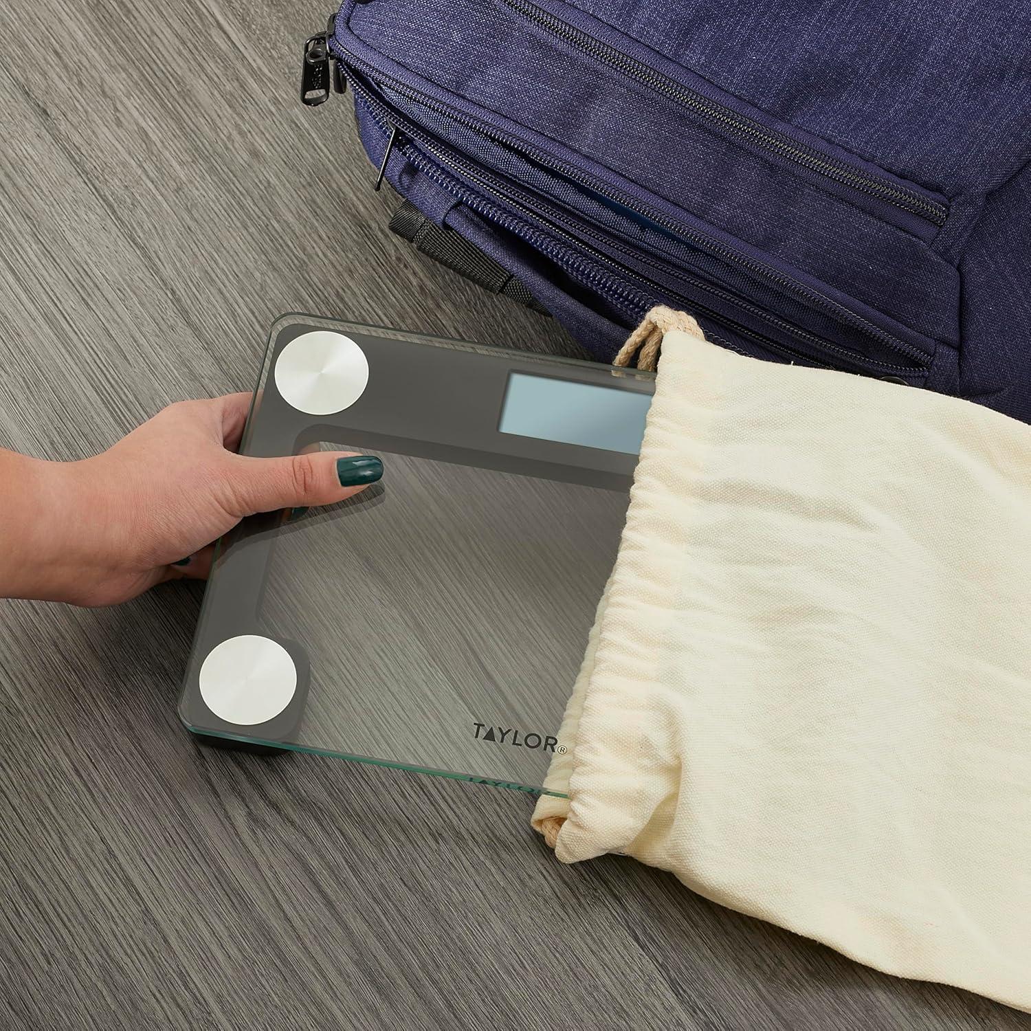 Báscula Digital Compacta Taylor 181 kg con Tote de Viaje