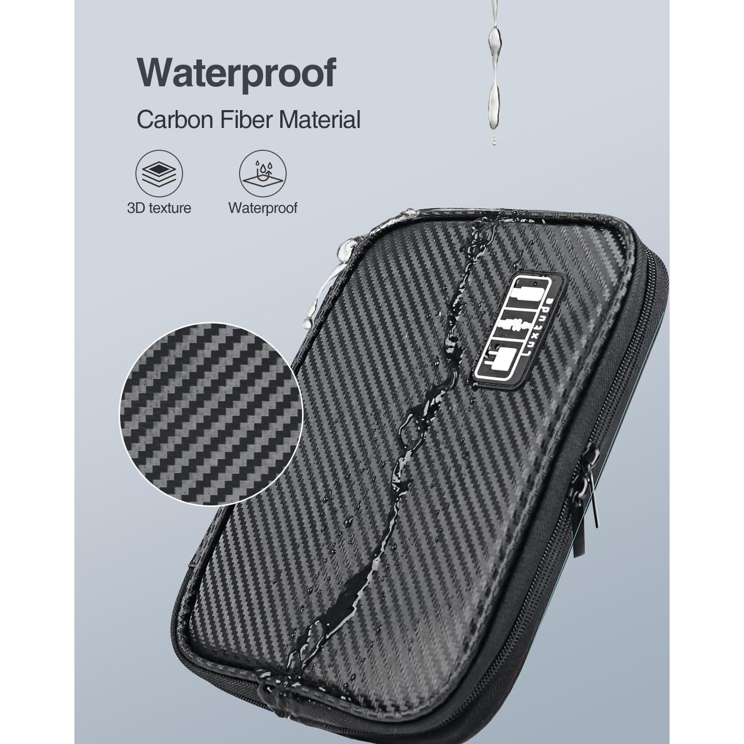 Organizador de Cables Luxtude Negro Compacto con Cremallera