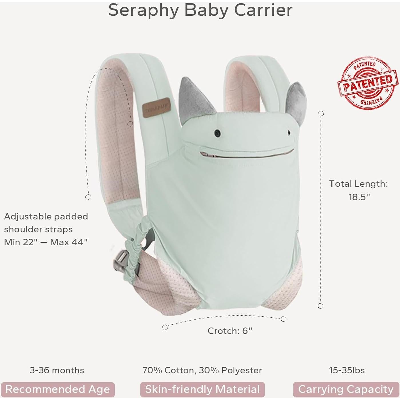 Portabebés Ergonómico SERAPHY Azul para 3-36 Meses