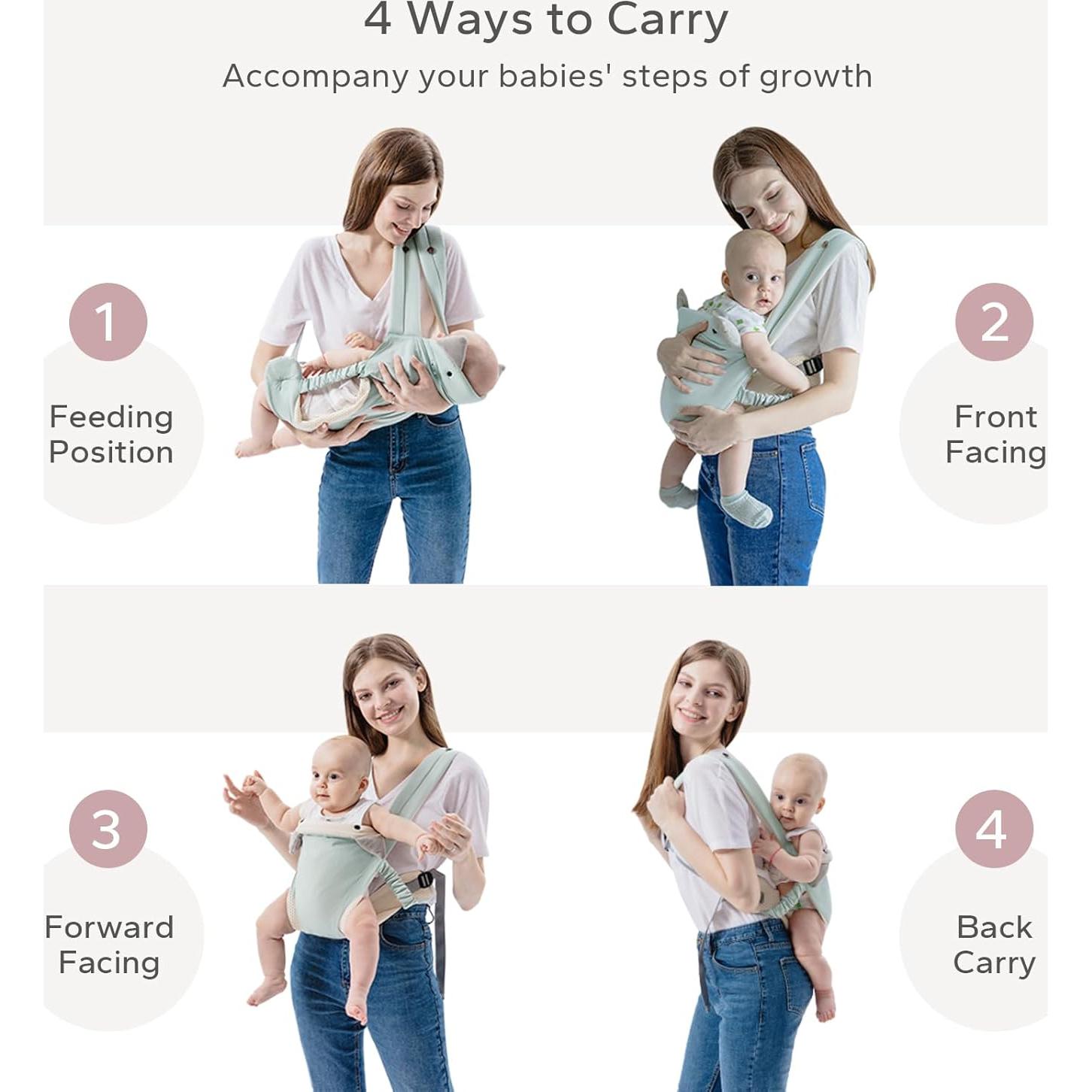 Portabebés Ergonómico SERAPHY Azul para 3-36 Meses