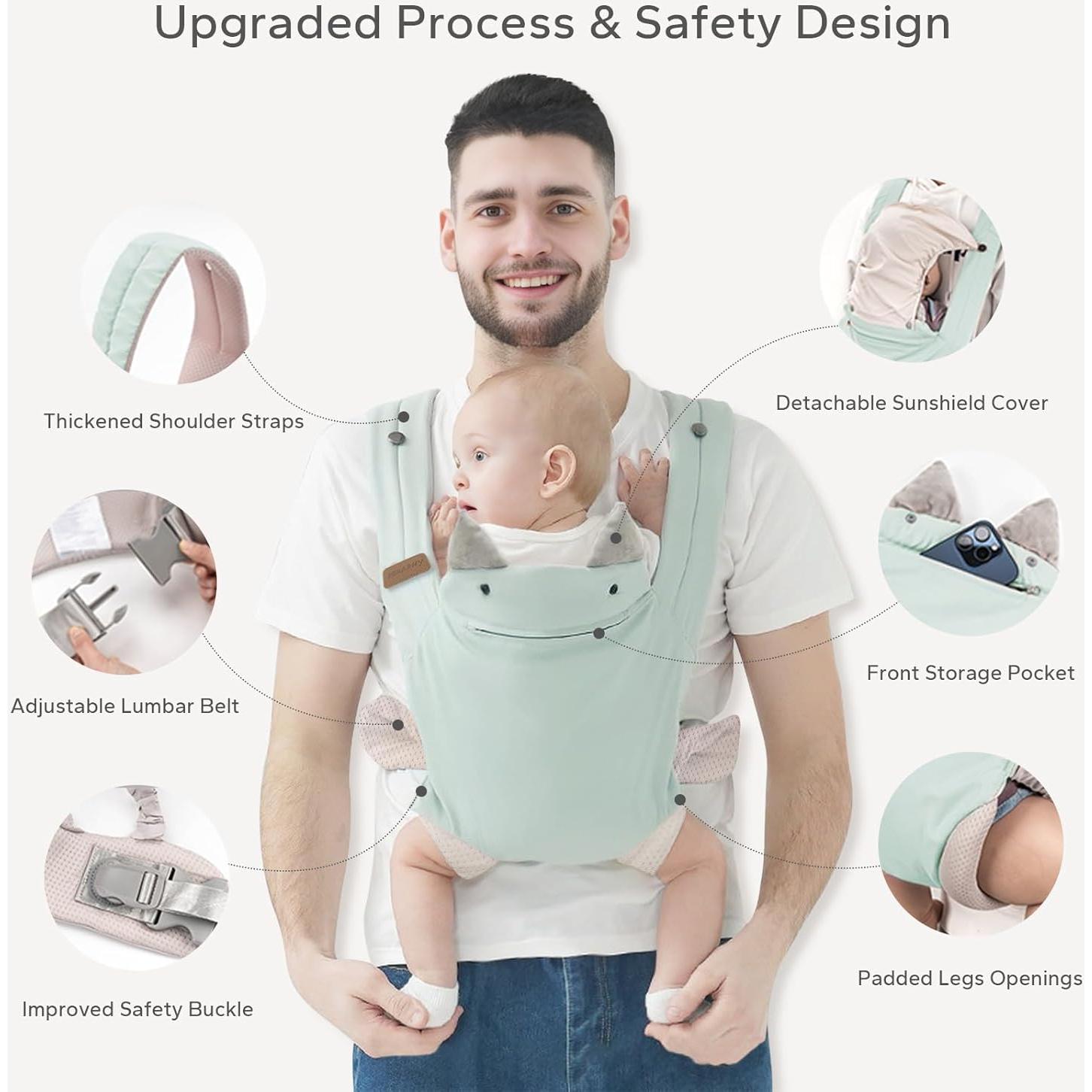 Portabebés Ergonómico SERAPHY Azul para 3-36 Meses