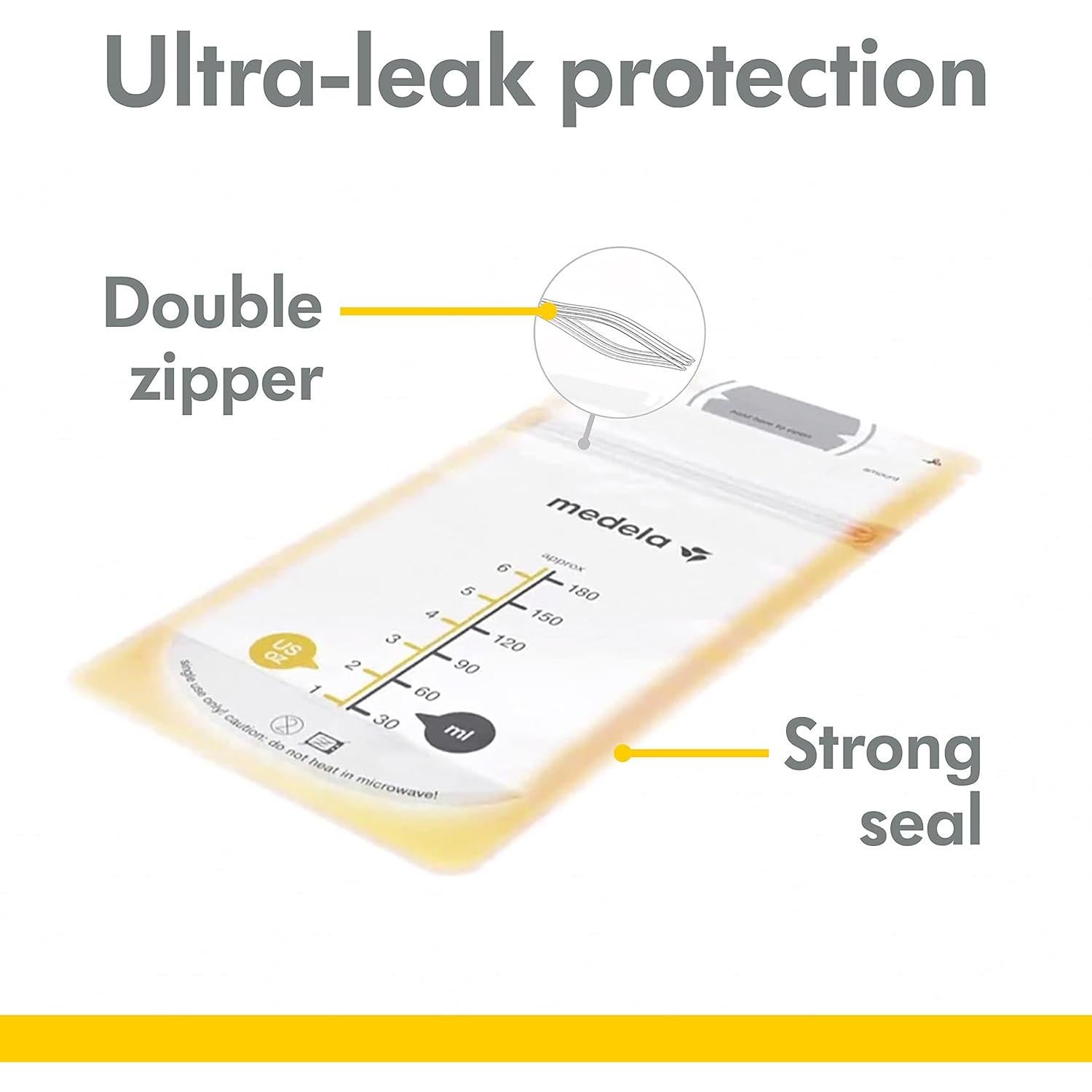 Tazas Manos Libres Medela + Bolsas Almacenamiento Leche 100ml