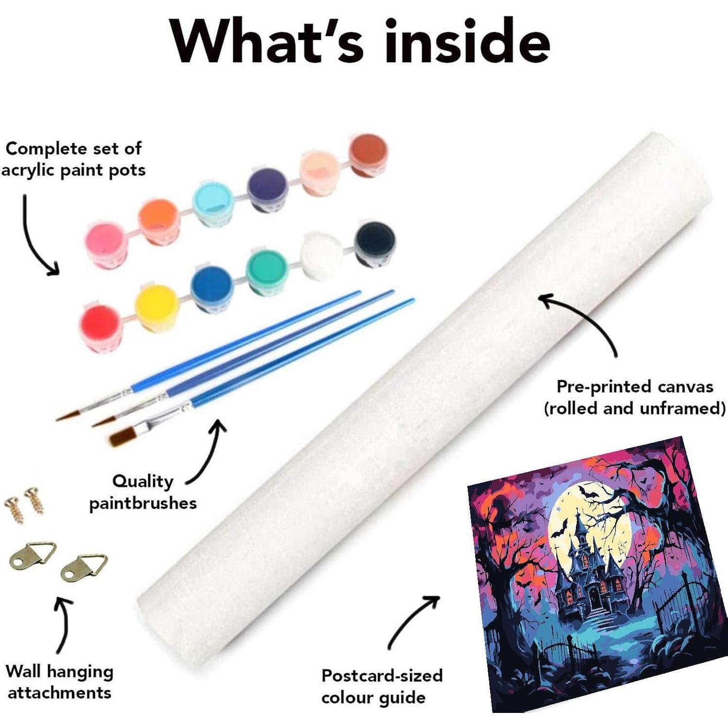 Kit de Pintura por Números Clendo Halloween 40.64x50.8 cm