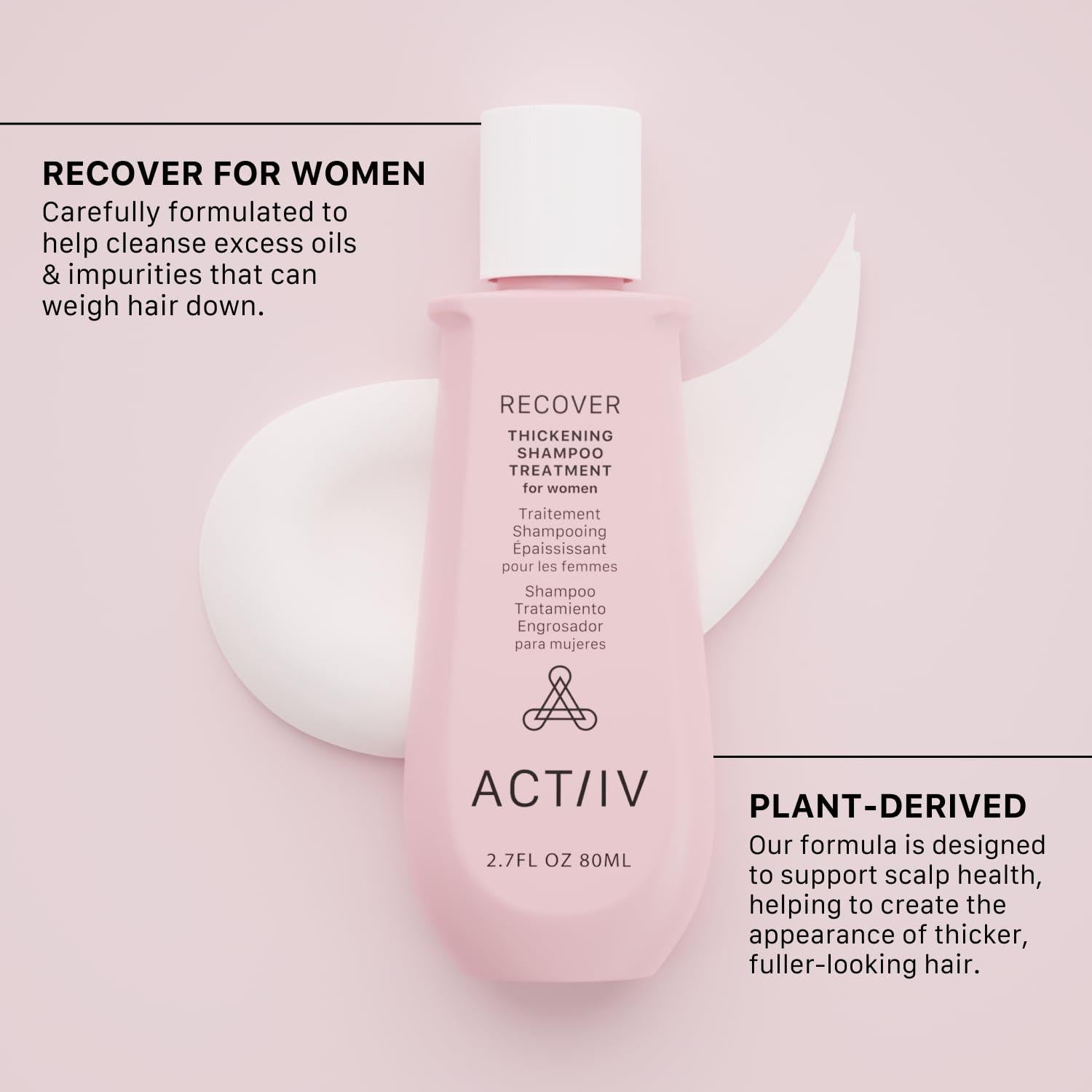 Champú Engrosante ACTIIV para Mujeres 79.83 ml - Vegano