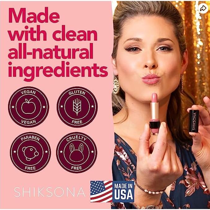 Batom Mate Doble Punta ShikSona Todo o Nada Vegano 2 Tonos