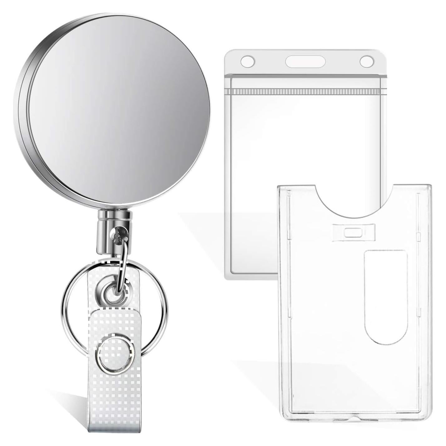 Soporte Retráctil Selizo para Insignia y Llaves Metal