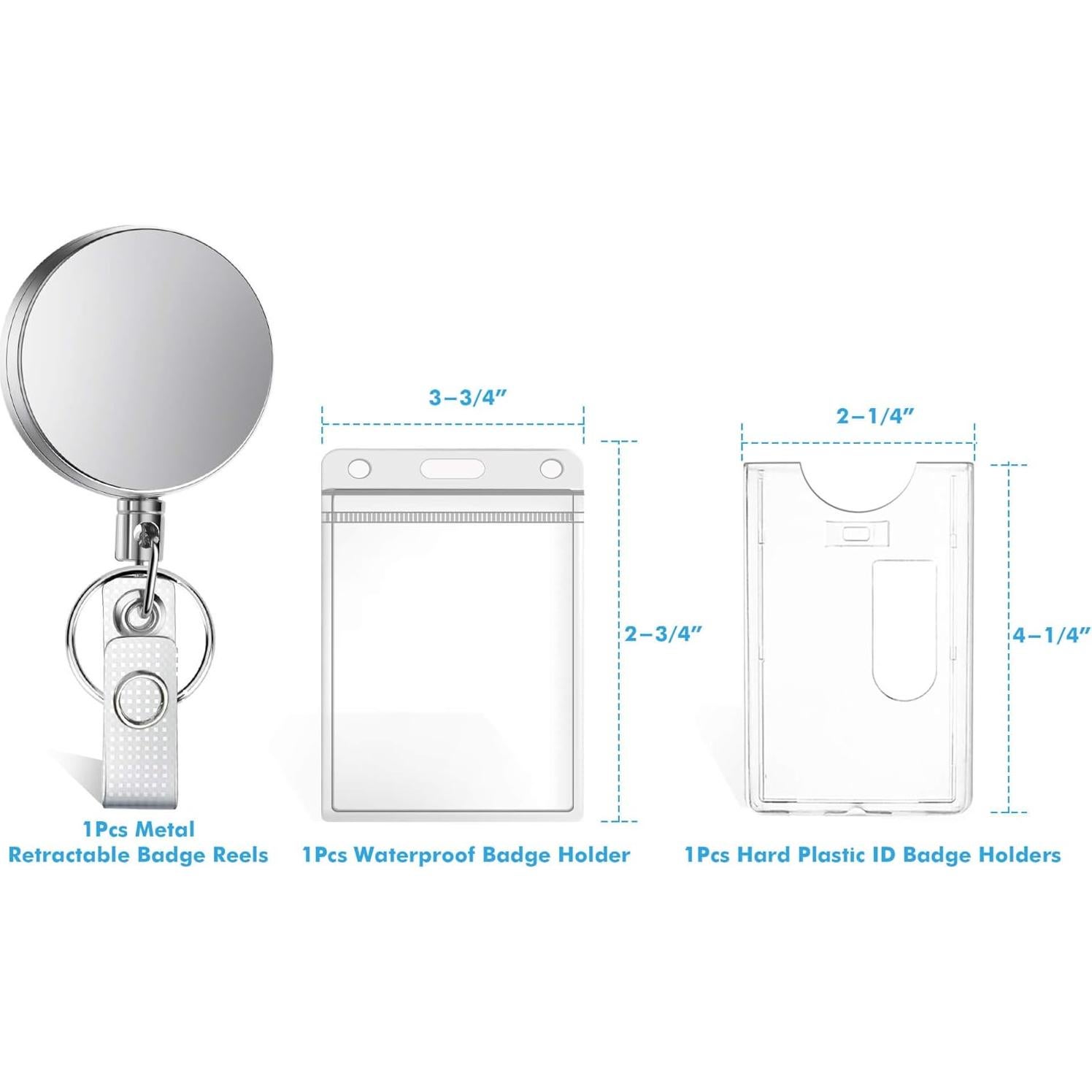 Soporte Retráctil Selizo para Insignia y Llaves Metal