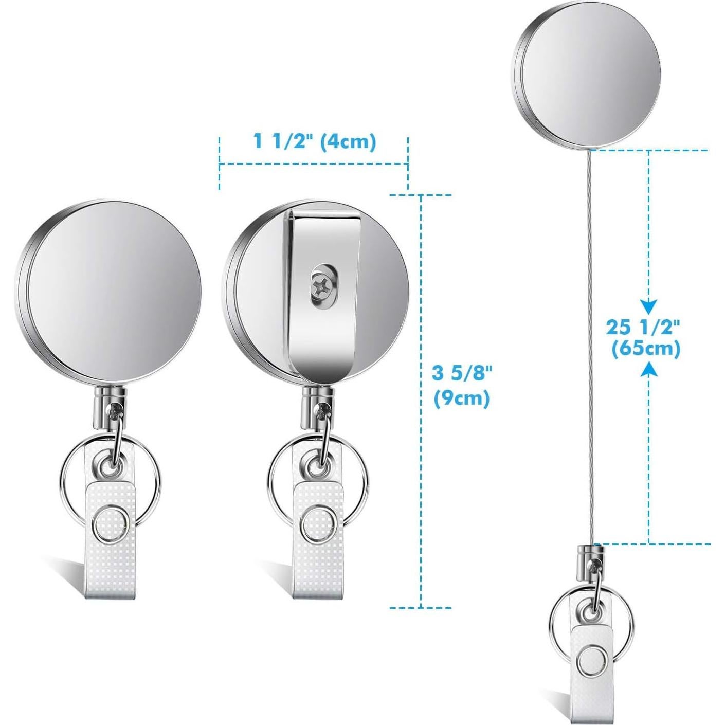 Soporte Retráctil Selizo para Insignia y Llaves Metal